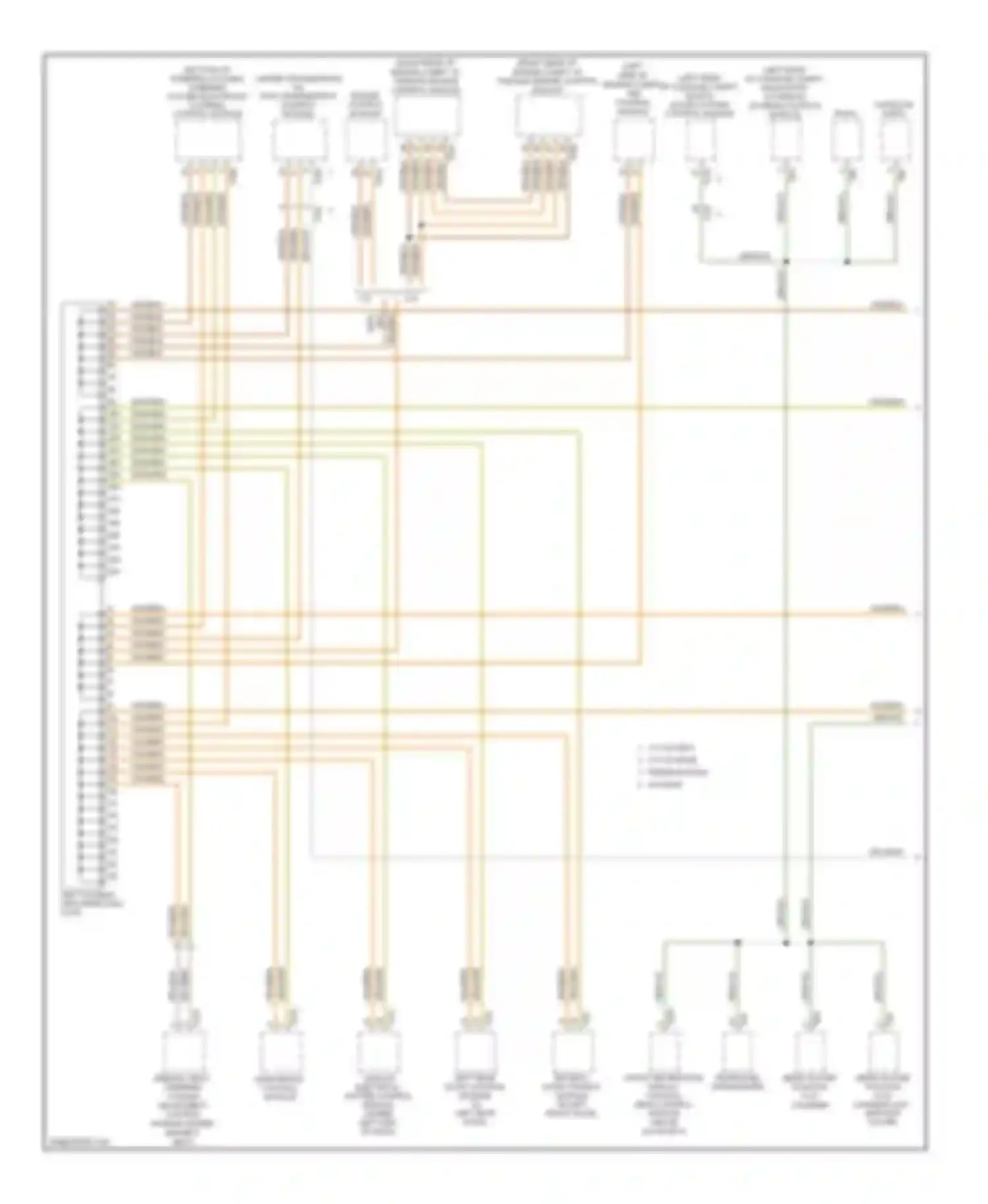 Wiring diagram left can-bus disconnection plug for Audi A6 C6 facelift (2008-2011)