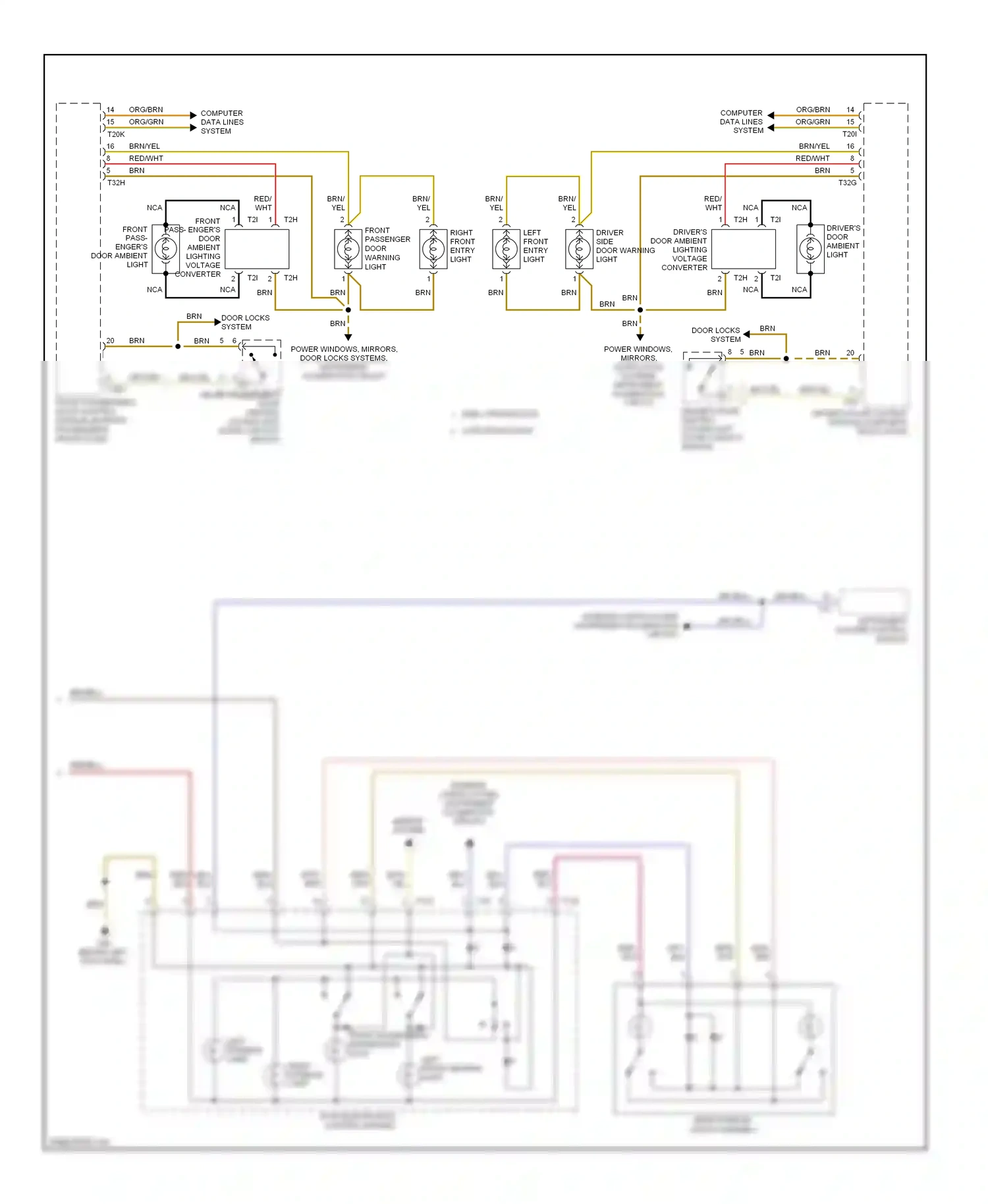 Audi A6 C6 facelift (2008-2011) roof electronics control module wiring diagram  (2 of 3)