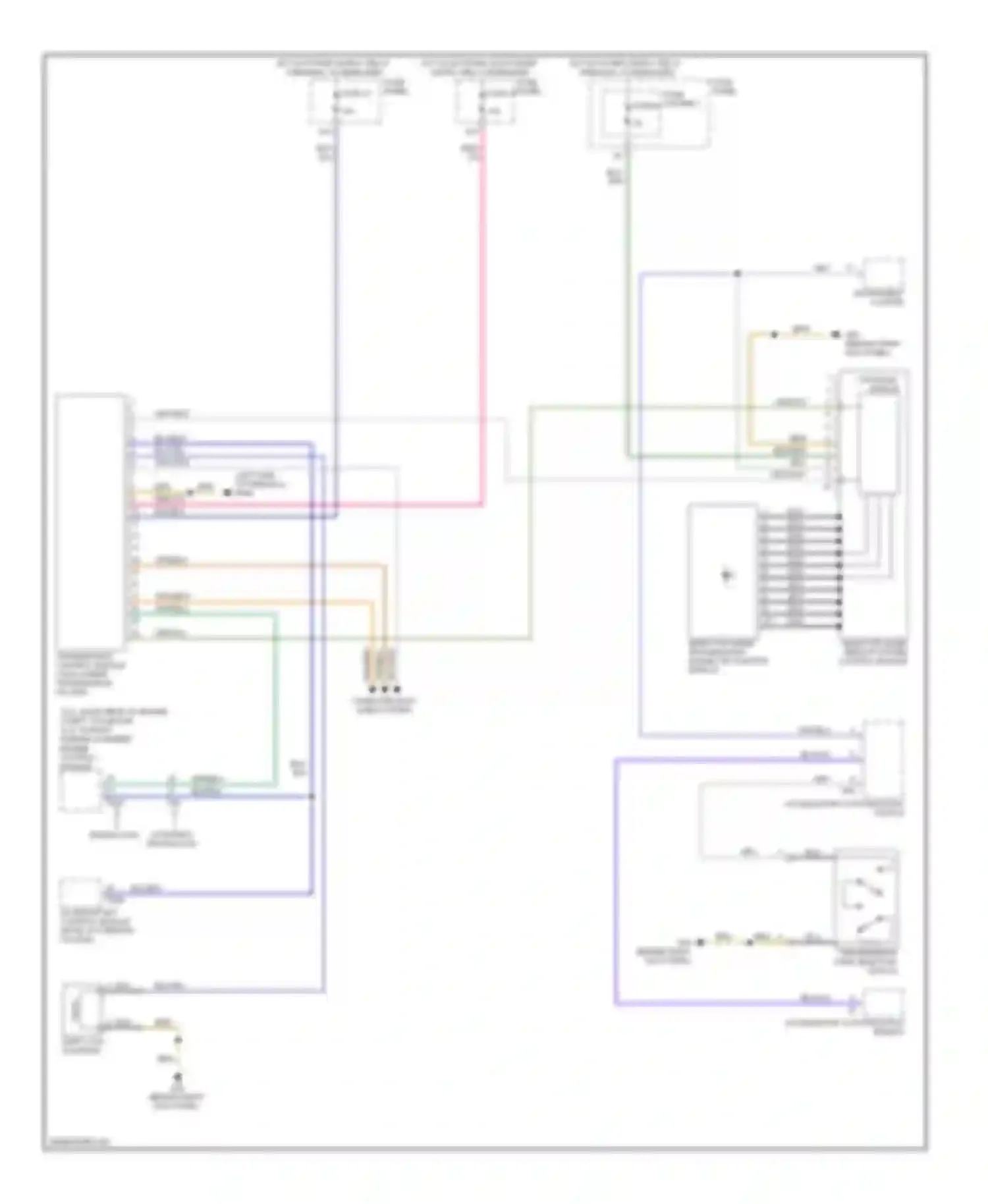 Wiring diagram shift lock solenoid for Audi A6 C6 facelift (2008-2011) (2 of 5)