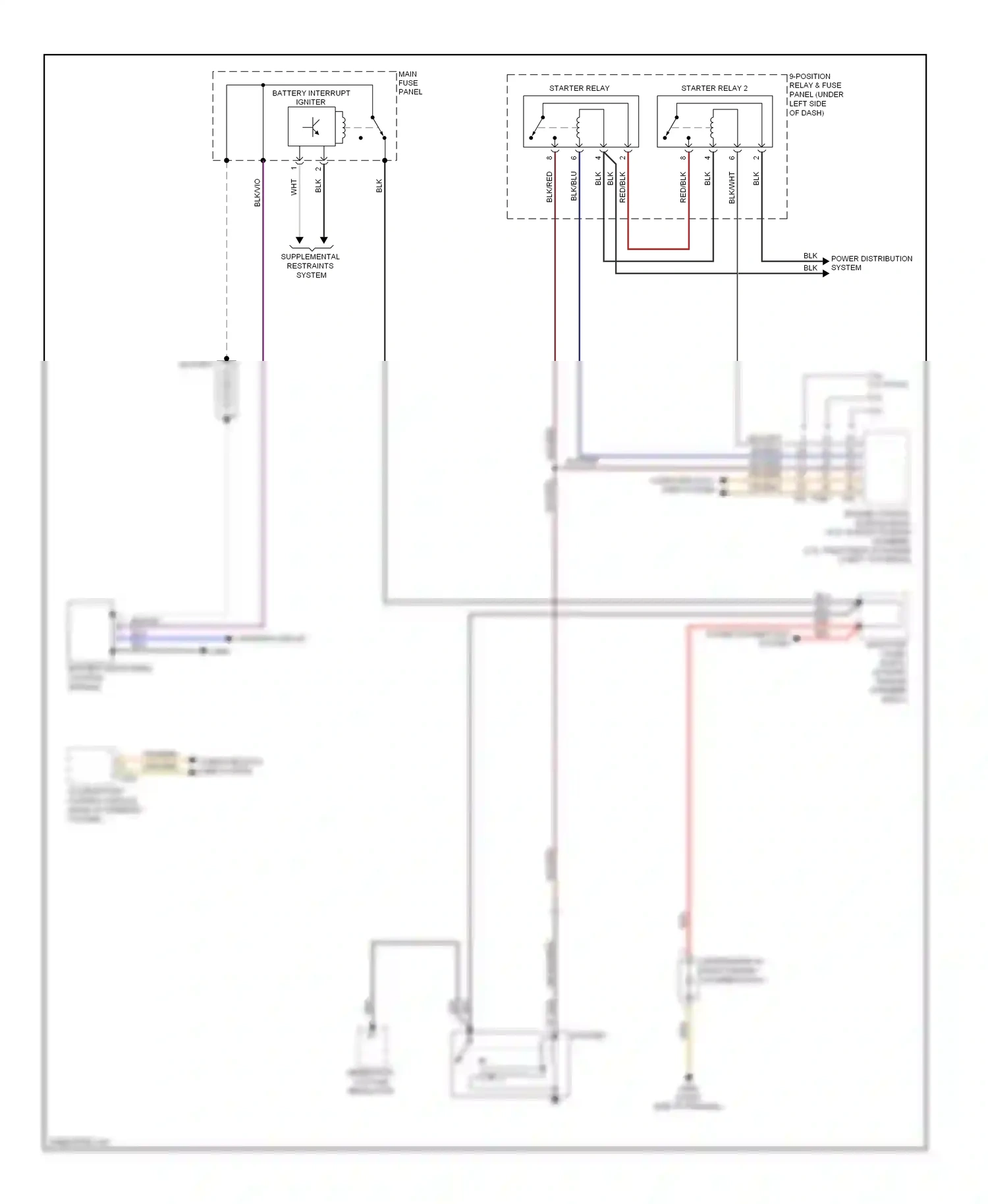 Audi A6 C6 facelift (2008-2011) starter wiring diagram  (1 of 6)