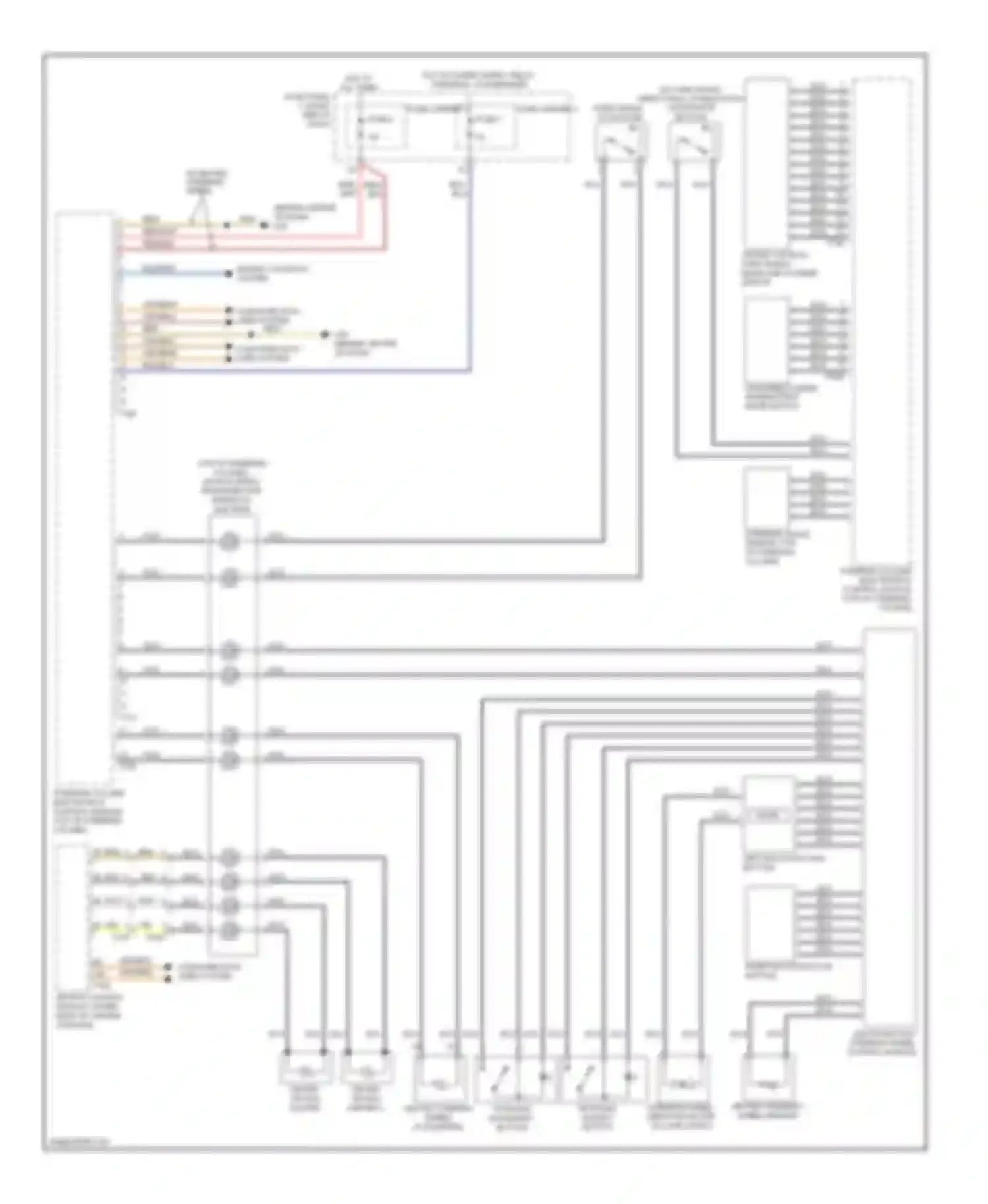 A6 Audi C7 (2011-2014): Steering column electronic systems control module circuit