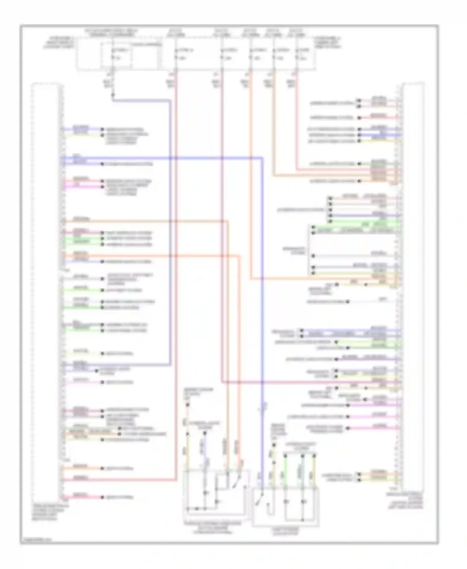 A6 Audi C7 (2011-2014): Vehicle electrical system control module circuit