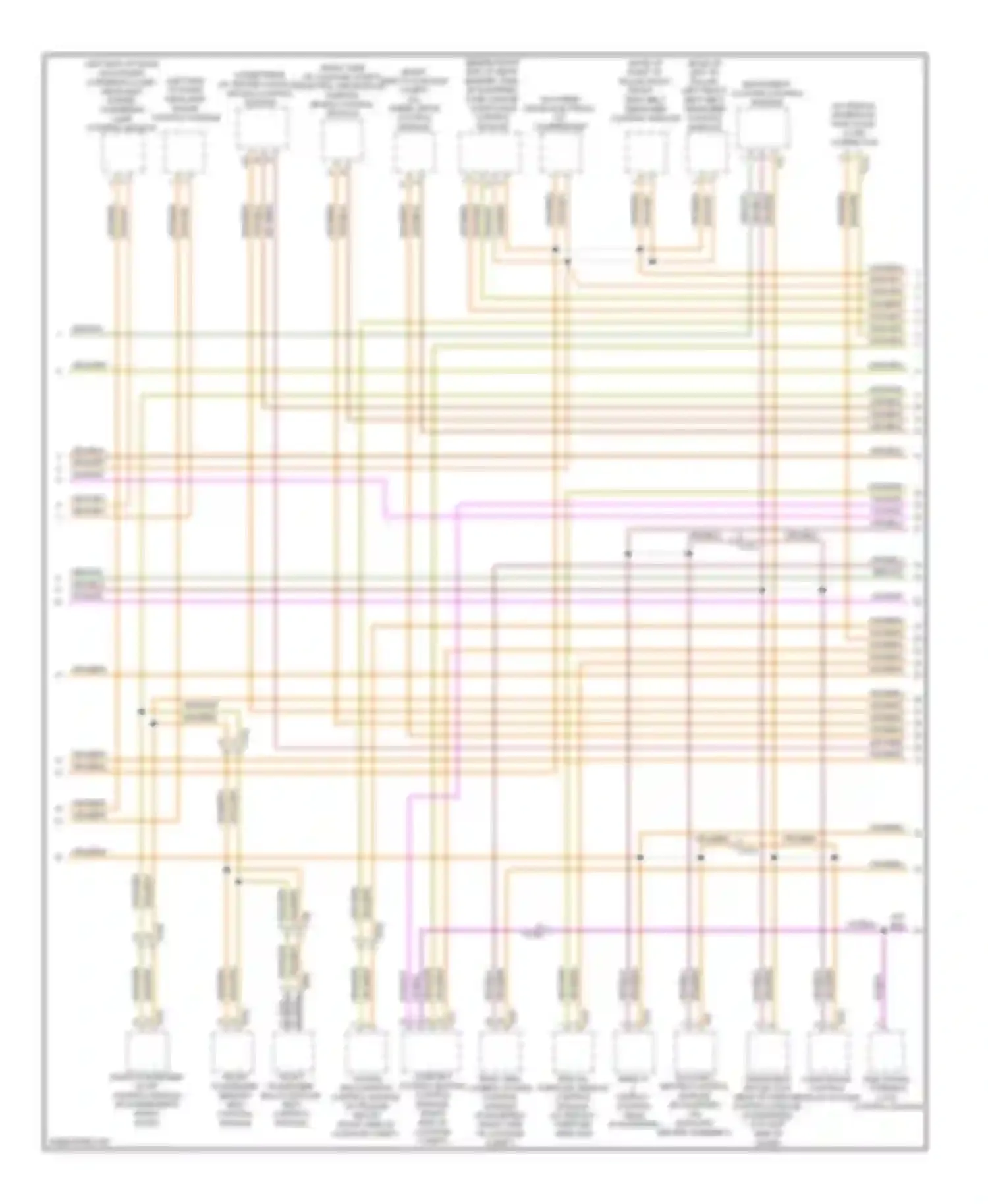 A6 Audi C7 (2011-2014): Computer data lines circuit (2 of 4)