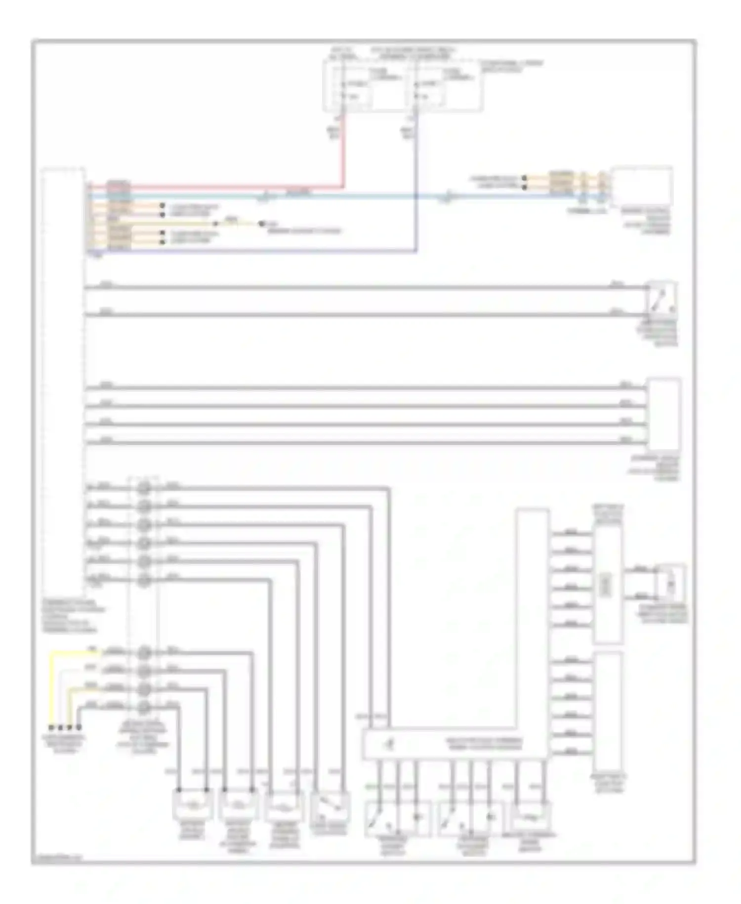 A6 Audi C7 (2011-2014): Steering column electronic systems control module circuit
