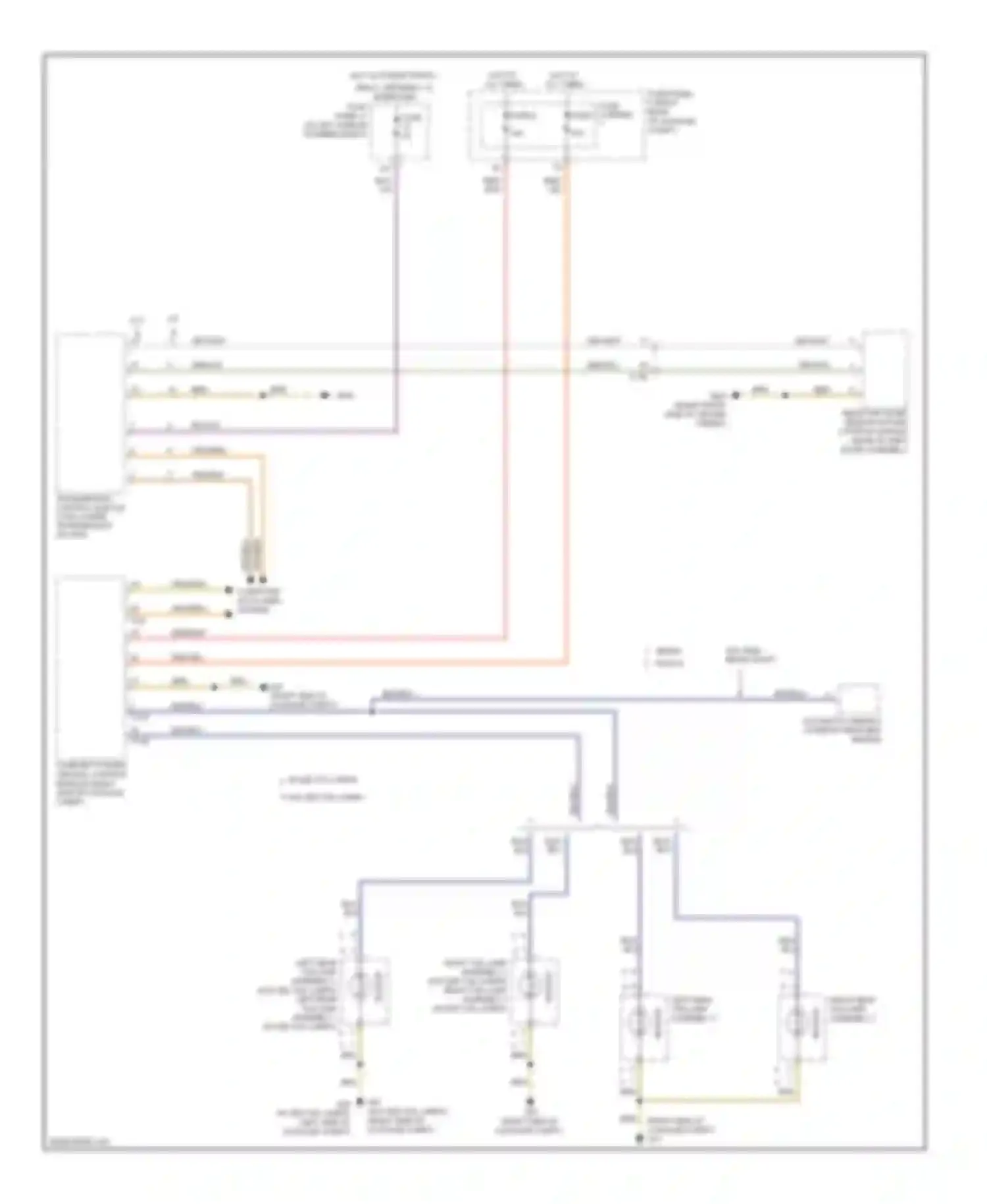 A6 Audi C7 (2011-2014): Backup lamps circuit