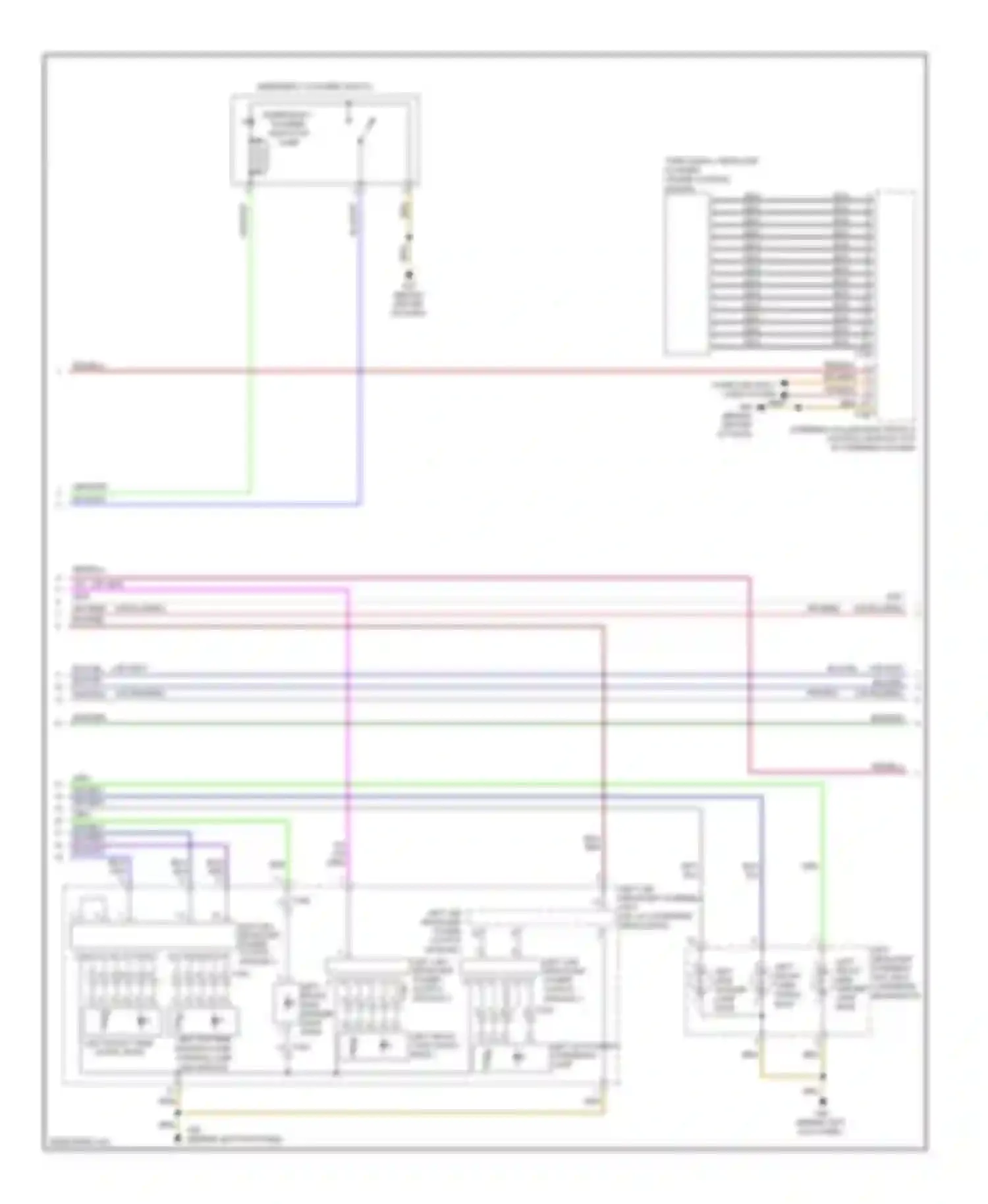 A6 Audi C7 (2011-2014): Exterior lamps circuit, wagon (2 of 5)