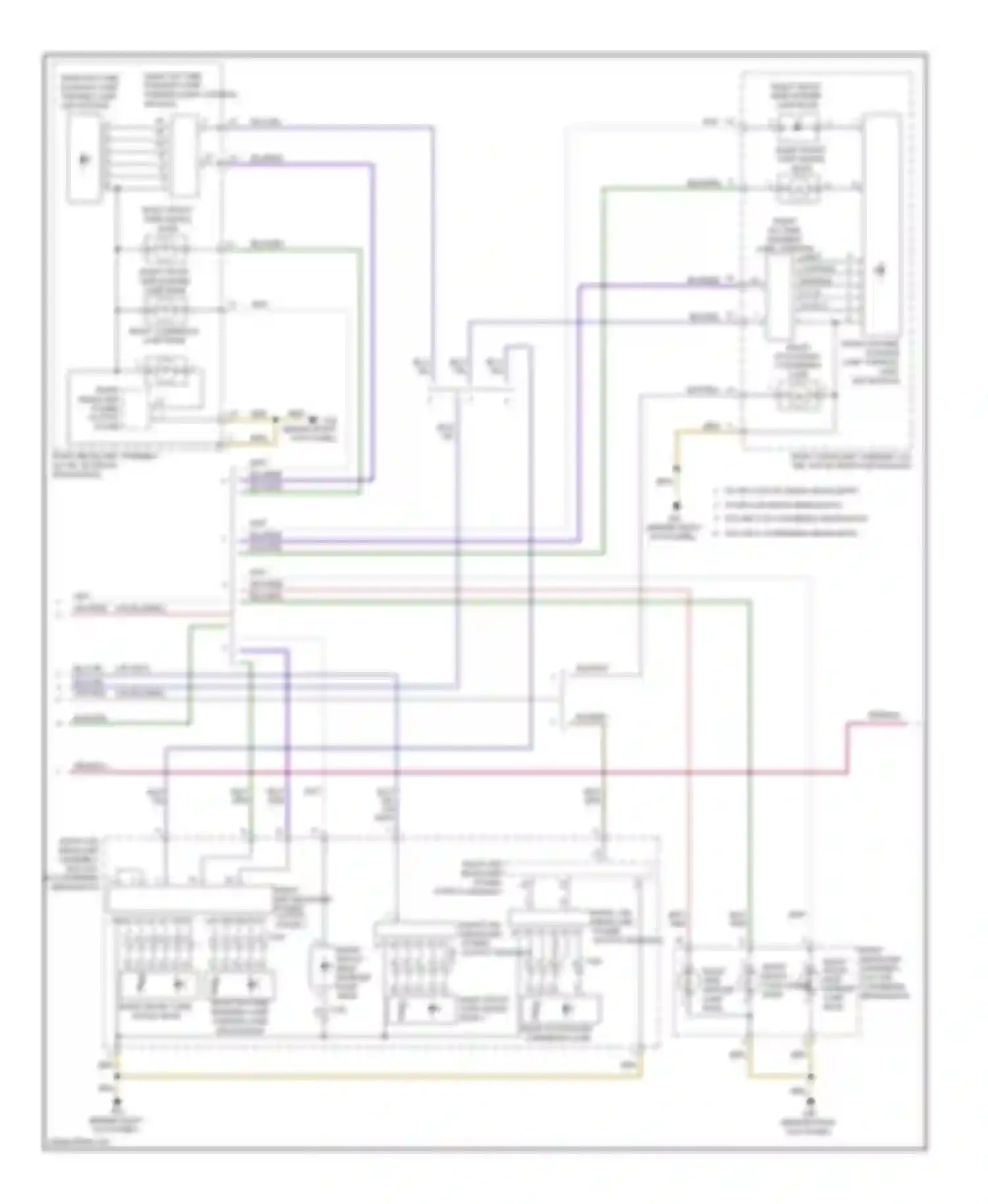 A6 Audi C7 (2011-2014): Exterior lamps circuit, wagon (3 of 5)