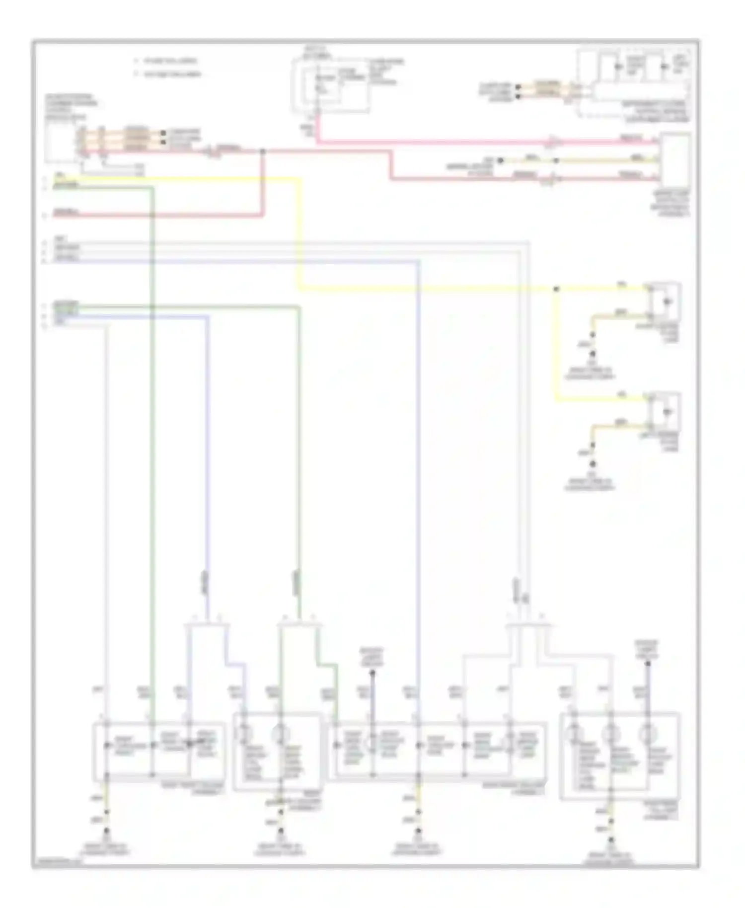 A6 Audi C7 (2011-2014): Exterior lamps circuit, wagon (5 of 5)