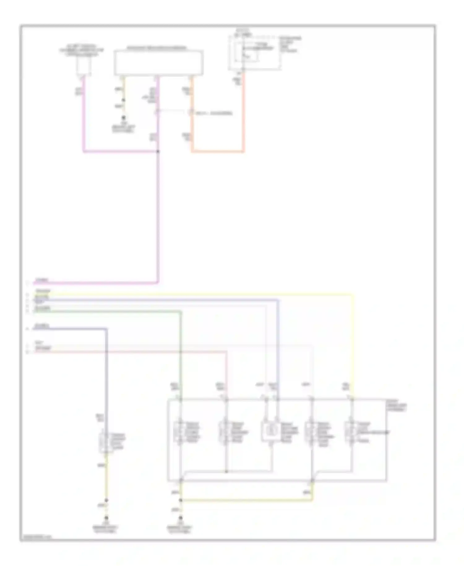 A6 Audi C7 (2011-2014): Headlights circuit, without hid without cornering headlights (2 of 2)