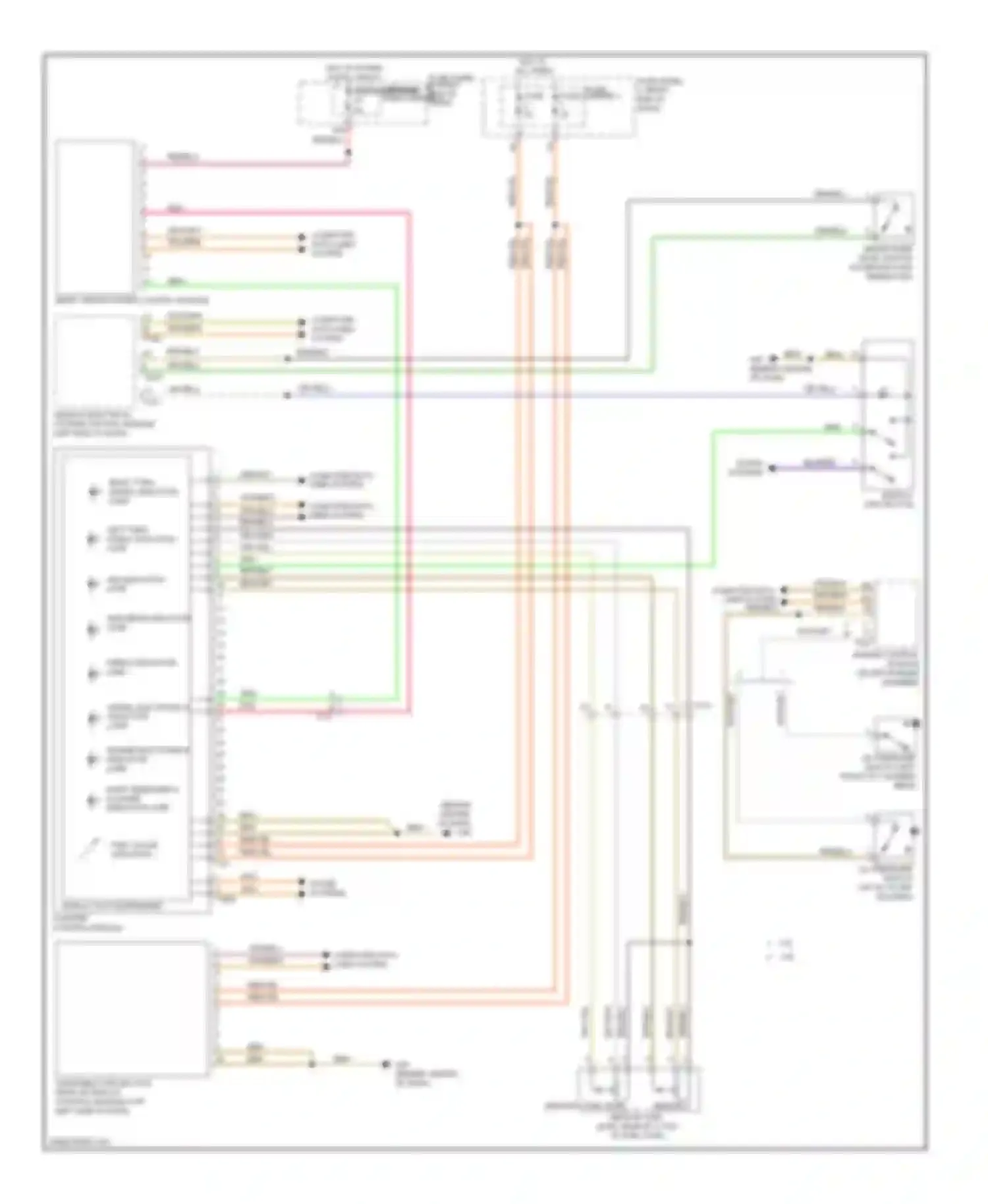 A6 Audi C7 (2011-2014): Instrument cluster circuit
