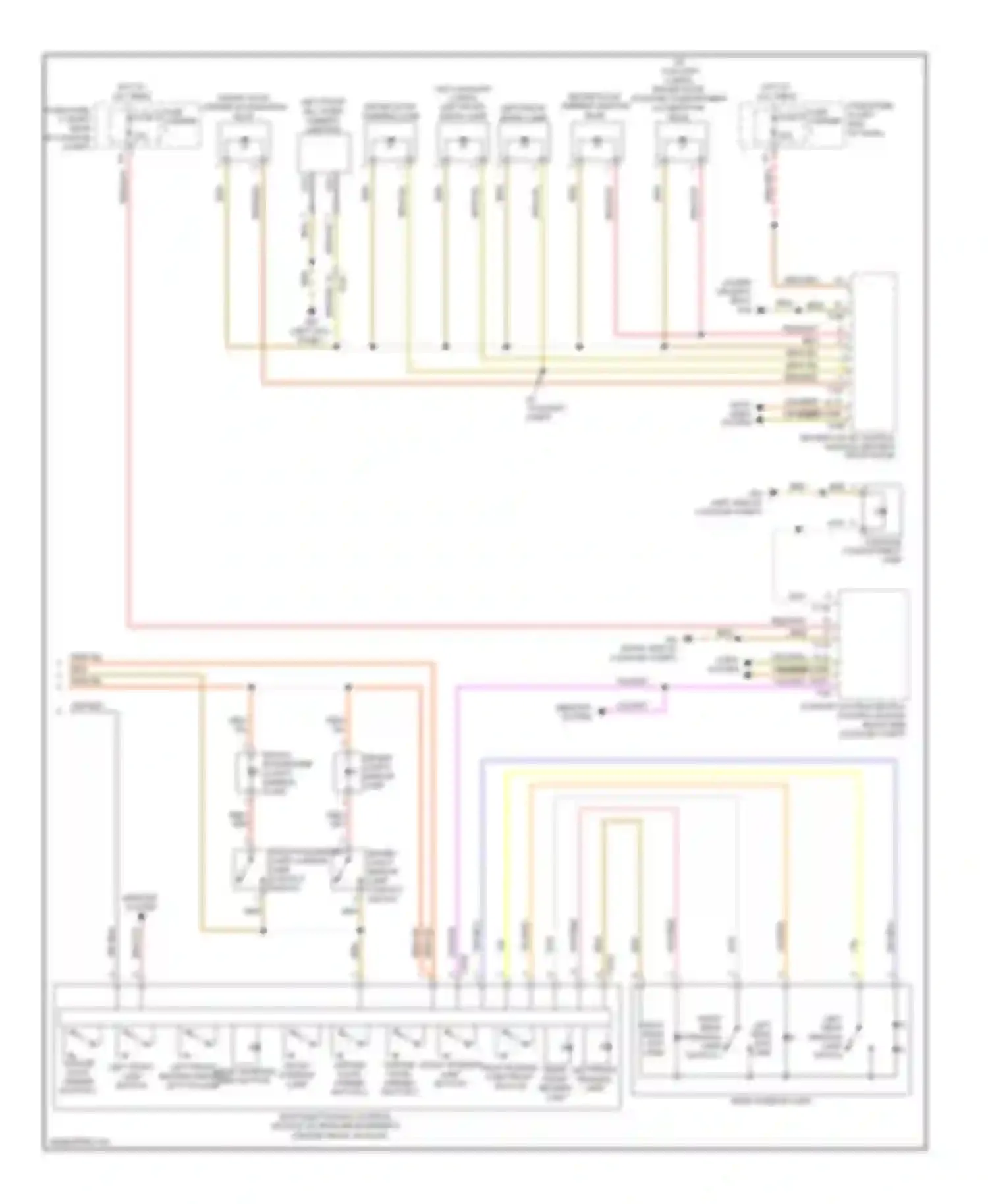 A6 Audi C7 (2011-2014): Courtesy lamps circuit (3 of 3)