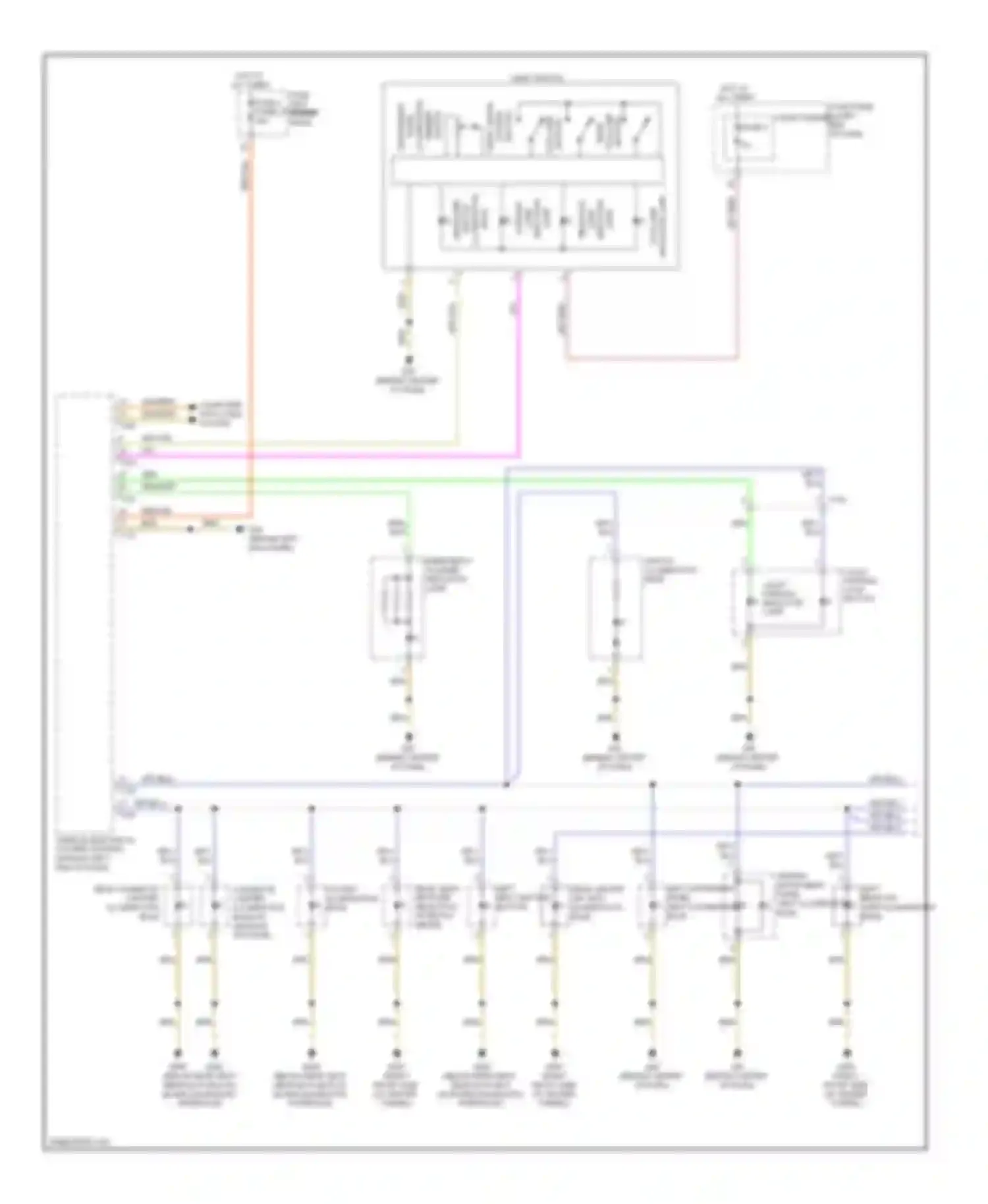 A6 Audi C7 (2011-2014): Instrument illumination circuit (1 of 3)