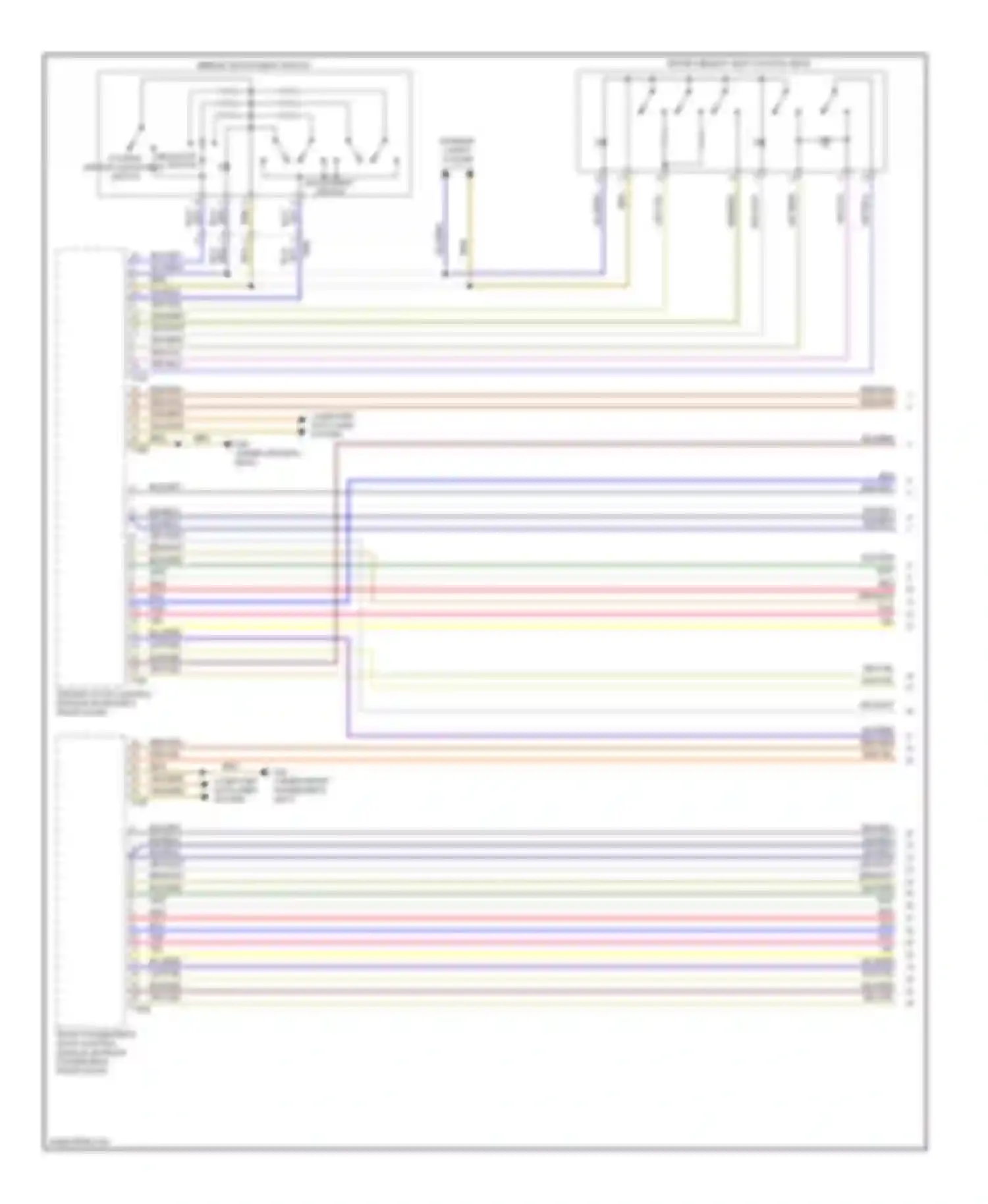 A6 Audi C7 (2011-2014): Memory mirrors circuit (1 of 2)