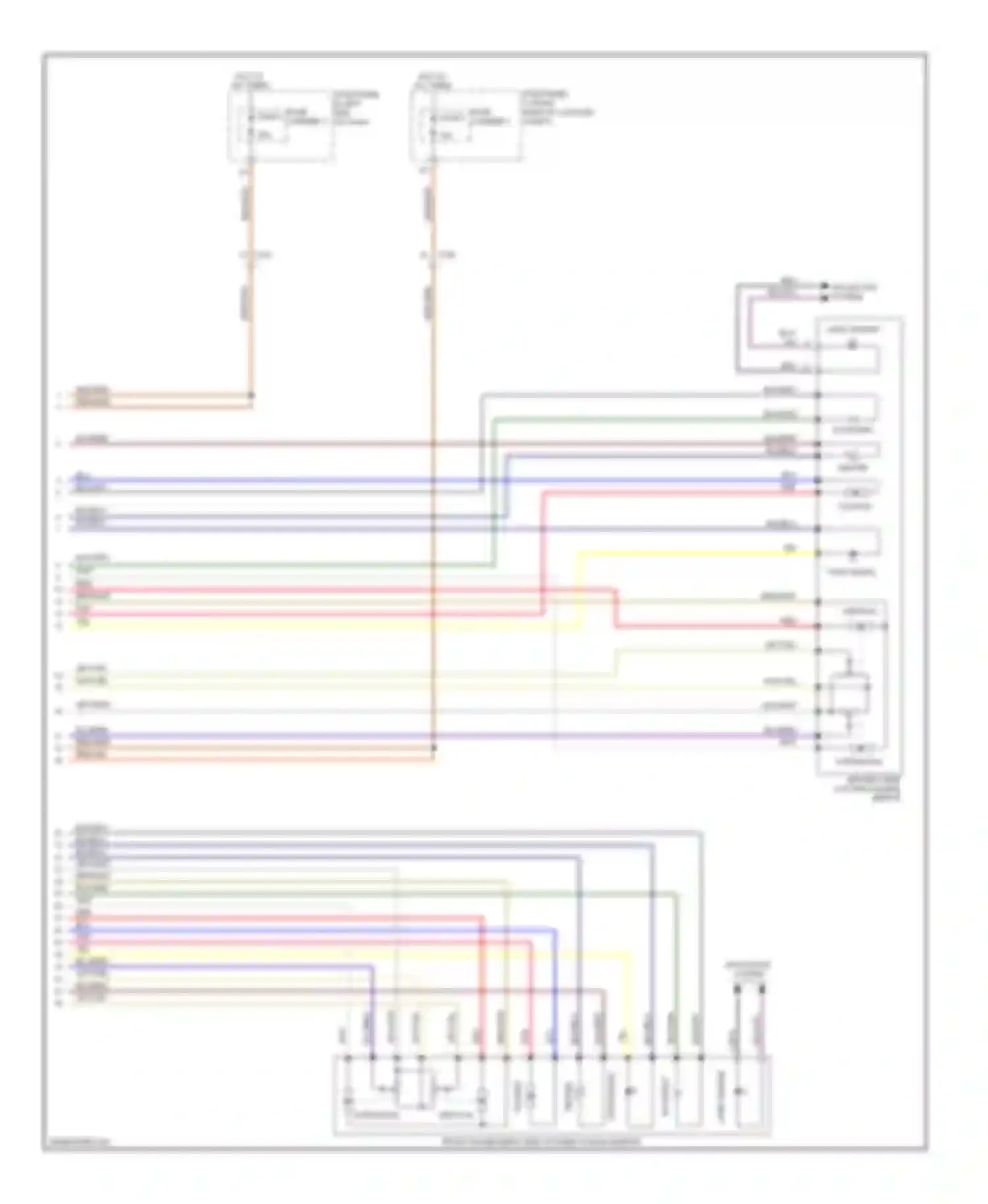 A6 Audi C7 (2011-2014): Memory mirrors circuit (2 of 2)