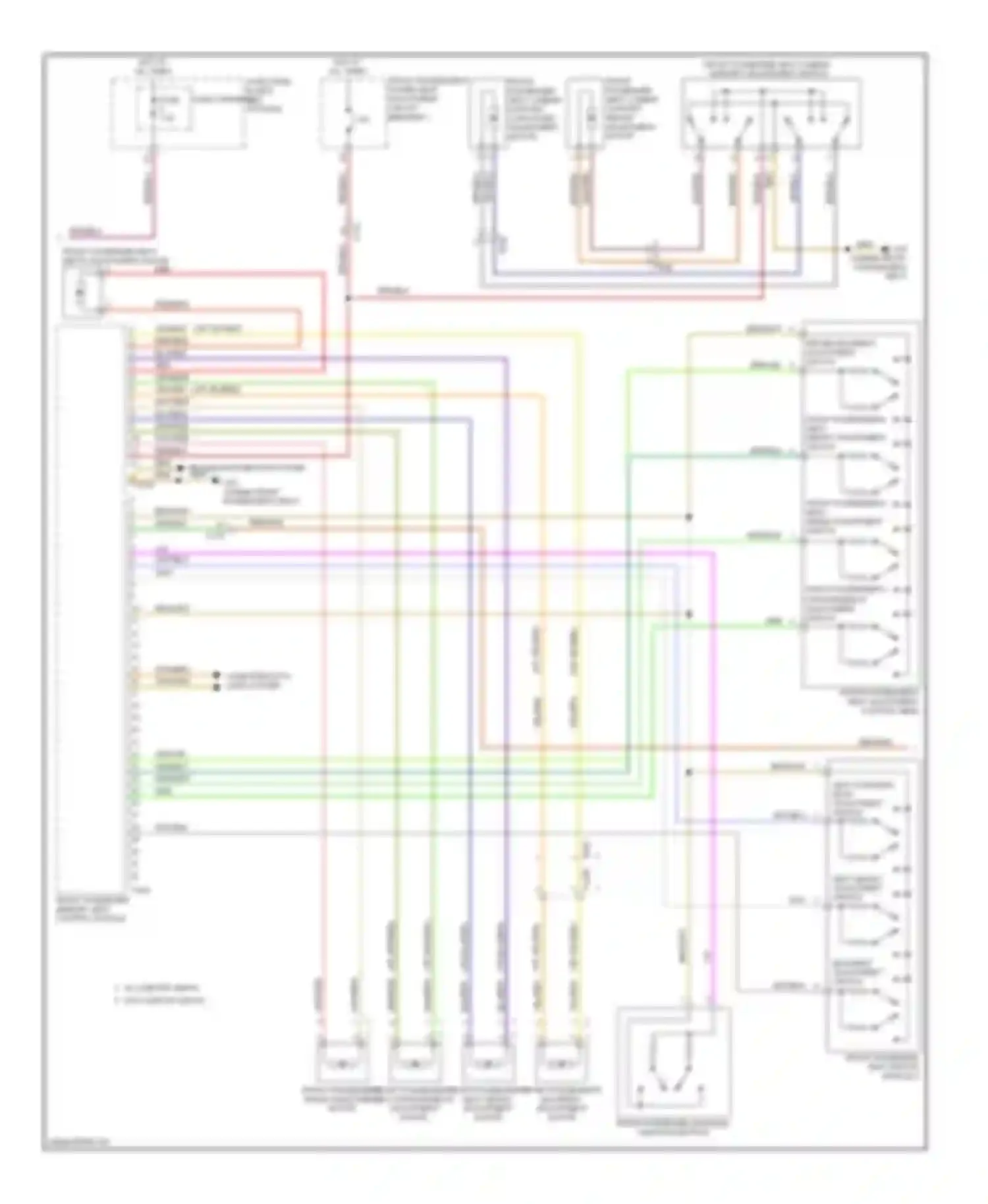 A6 Audi C7 (2011-2014): Memory seat circuit (3 of 4)