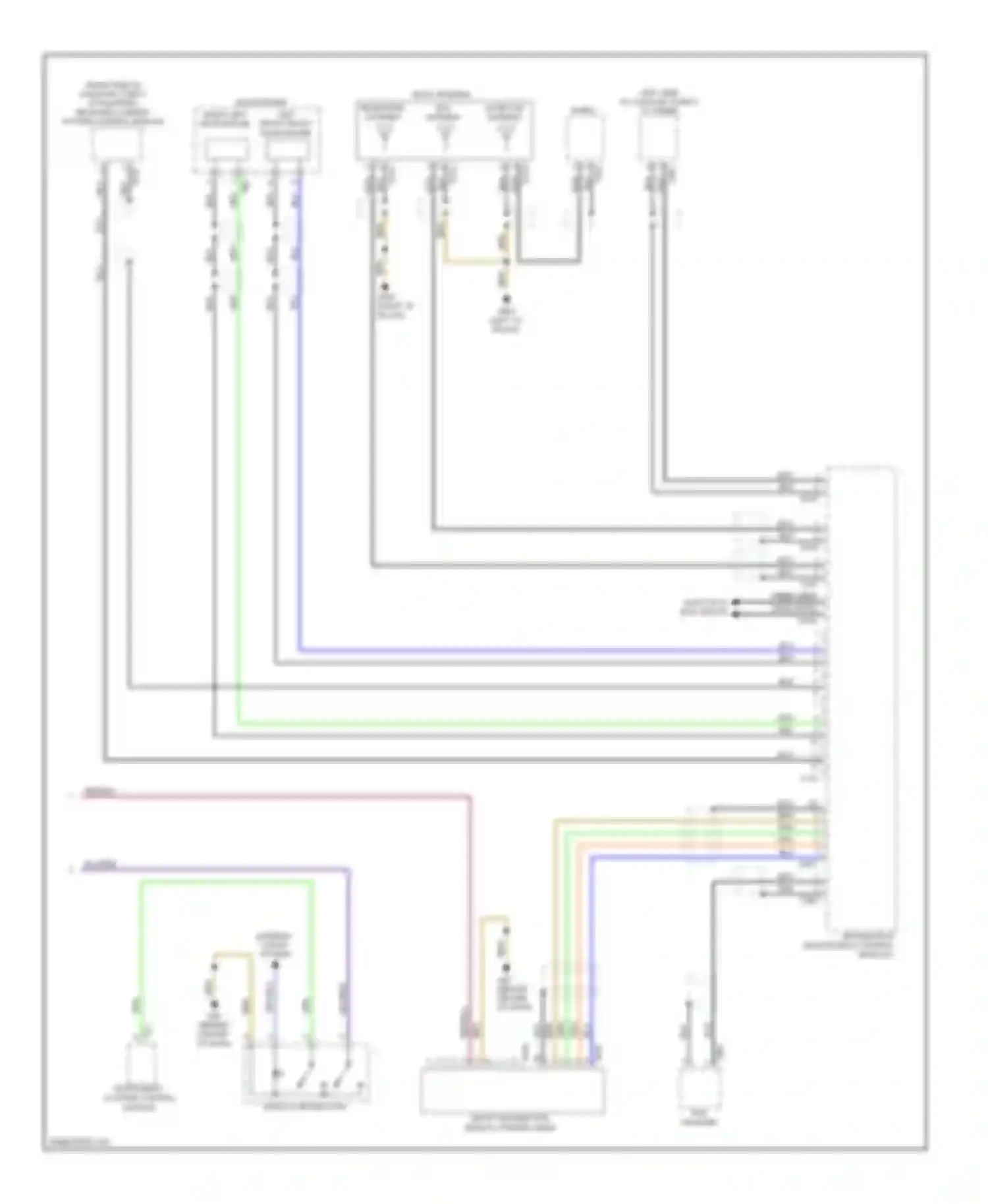 A6 Audi C7 (2011-2014): Navigation circuit, with navigation plus (2 of 2)