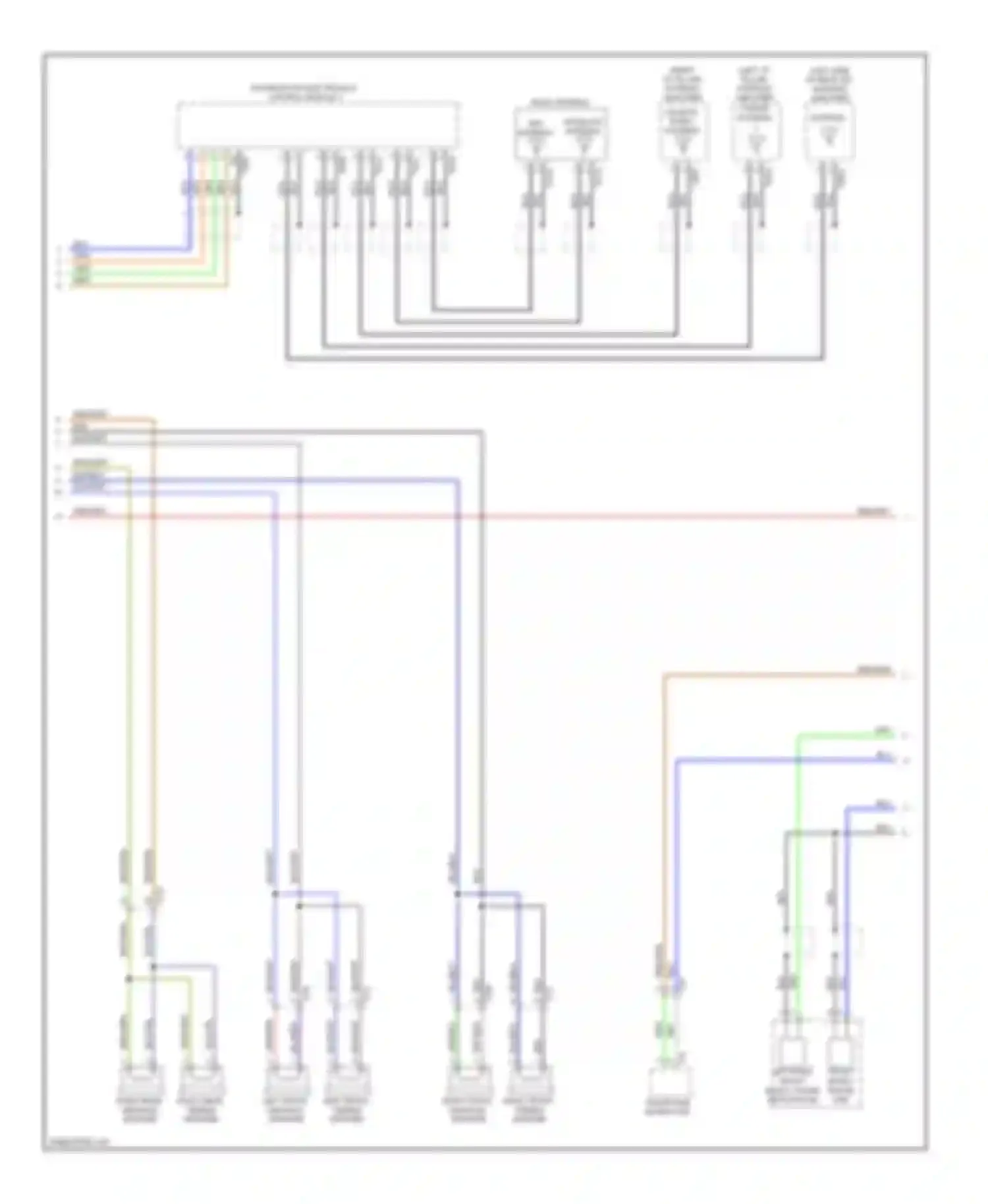 A6 Audi C7 (2011-2014): Navigation circuit, with radio plus (2 of 3)