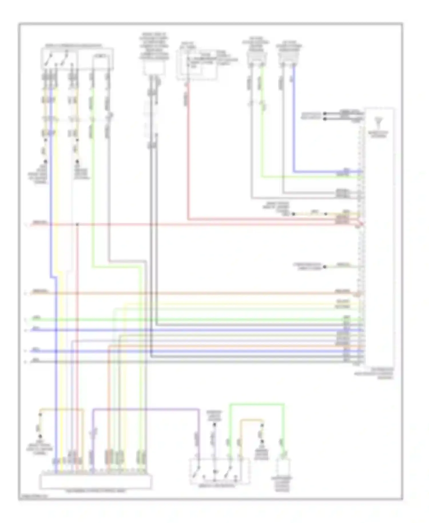 A6 Audi C7 (2011-2014): Navigation circuit, with radio plus (3 of 3)