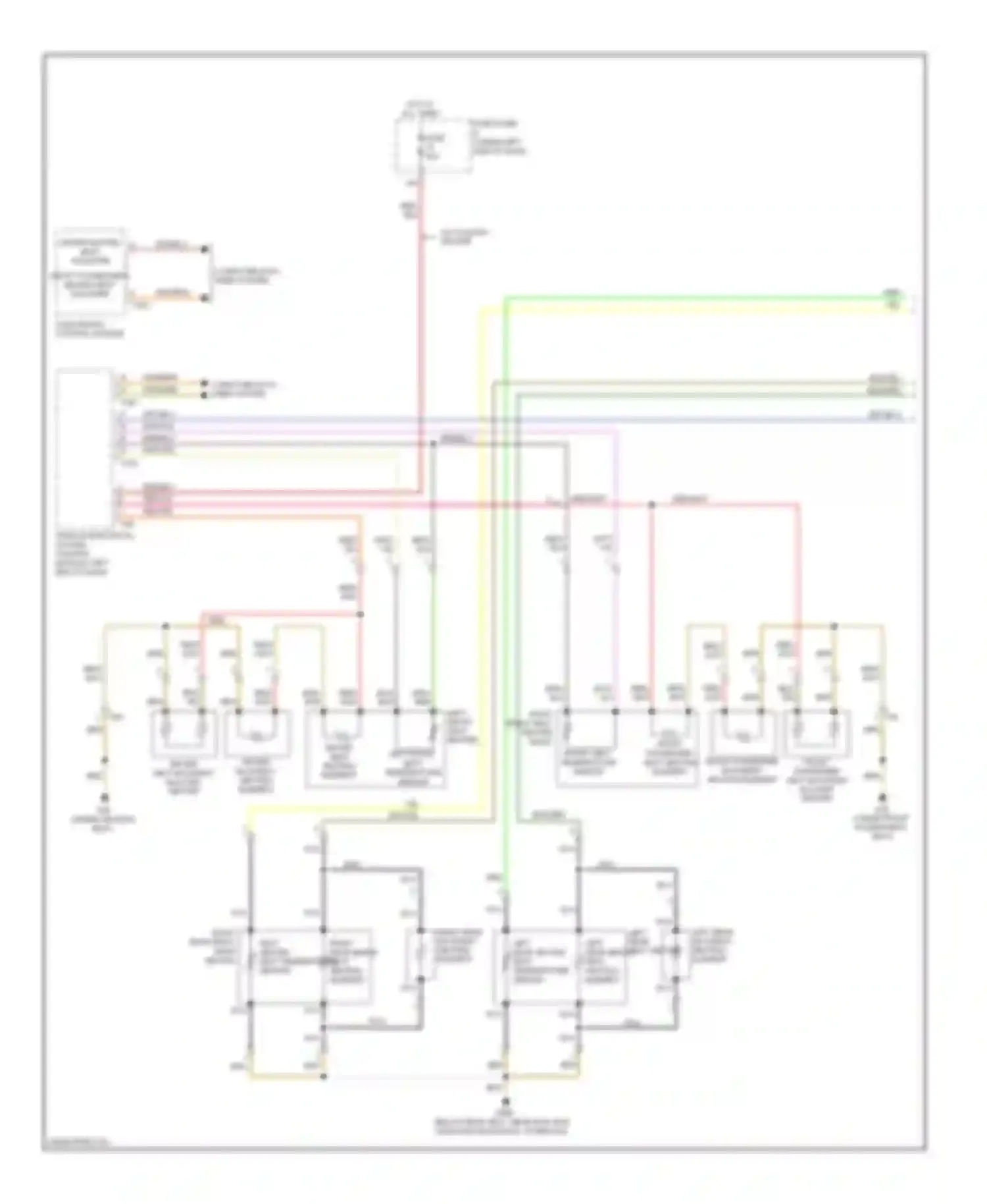 A6 Audi C7 (2011-2014): Heated seats circuit, without ventilation (1 of 2)
