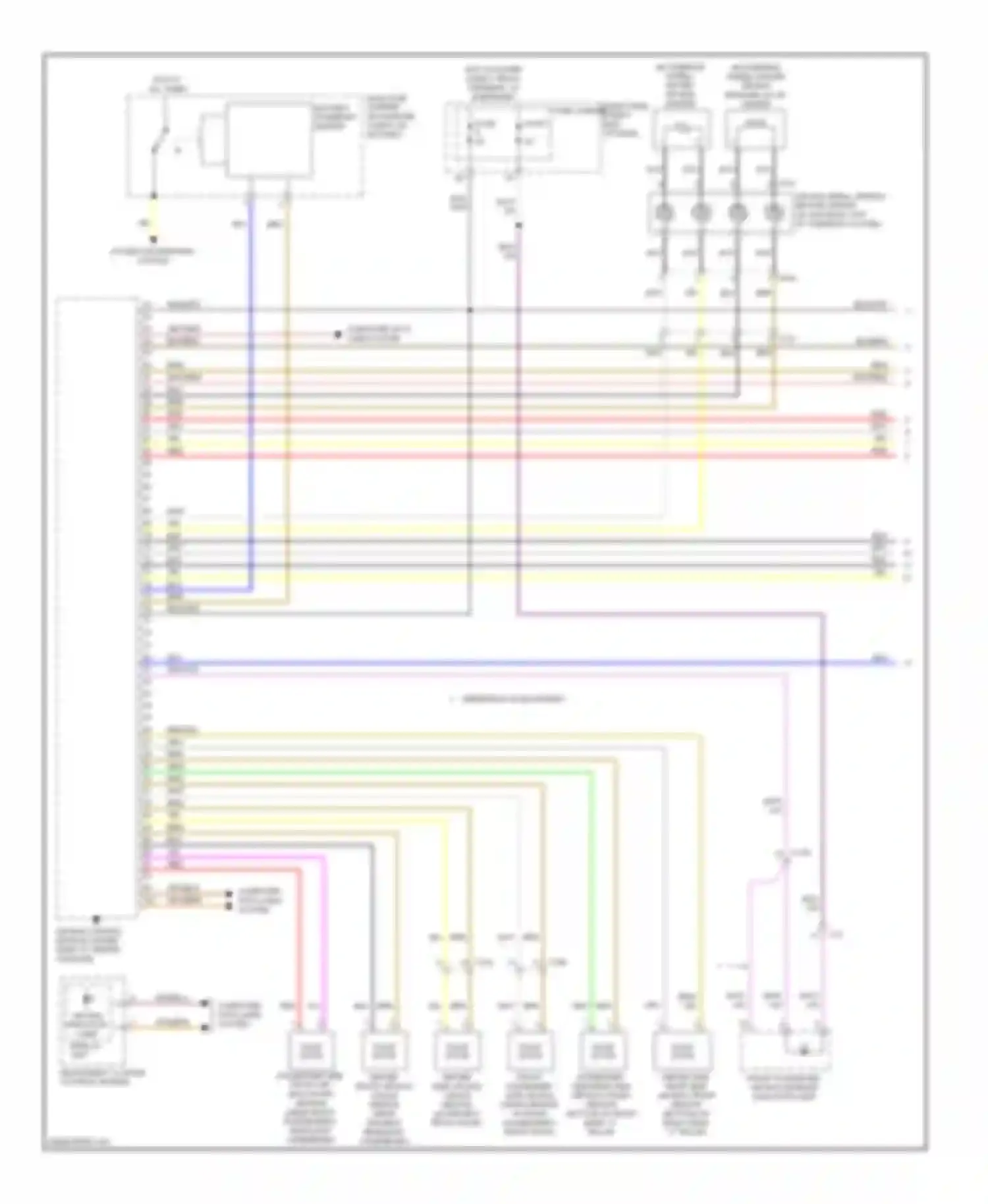 Wiring diagram air bag indicator lamp display unit for Audi A6 C7 (2011-2014) (1 of 1)