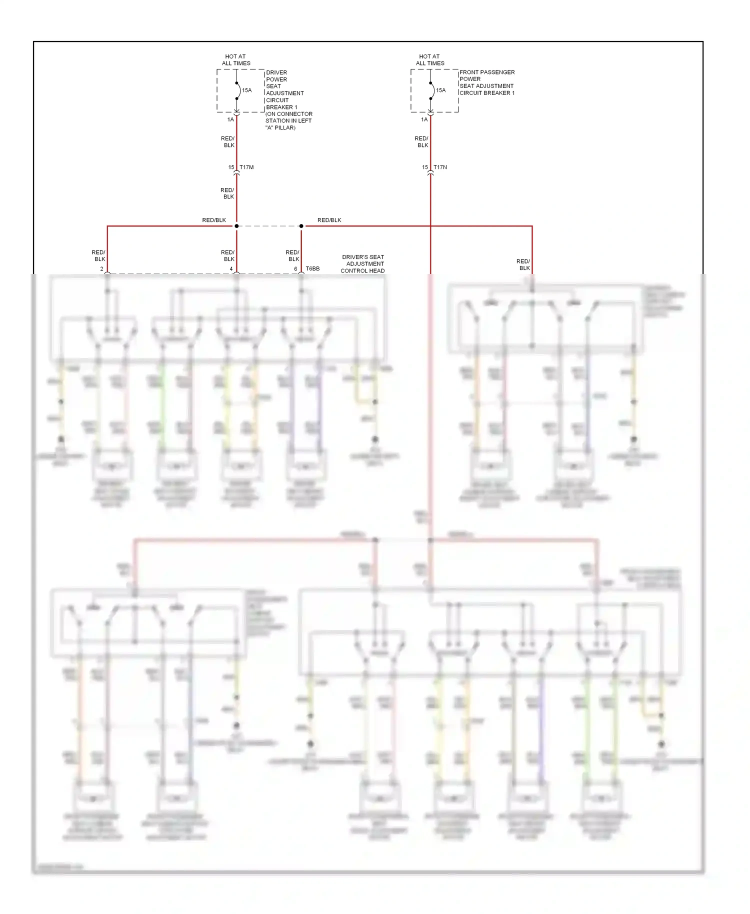 Audi A6 C7 (2011-2014) angle wiring diagram  (1 of 1)