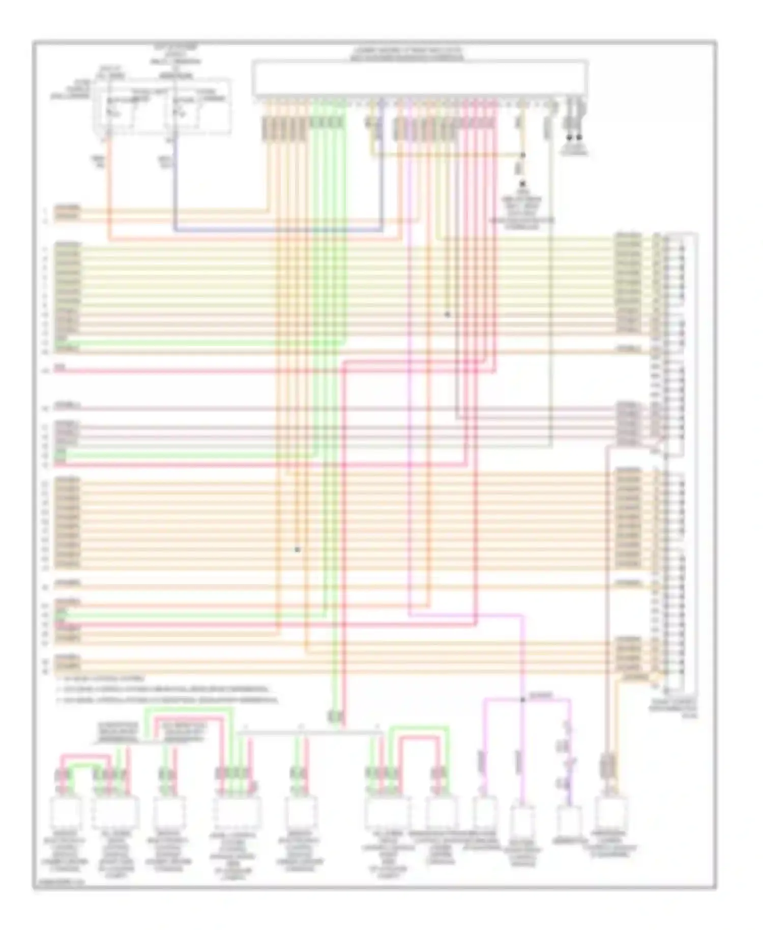 Wiring diagram battery monitoring control module for Audi A6 C7 (2011-2014) (1 of 3)
