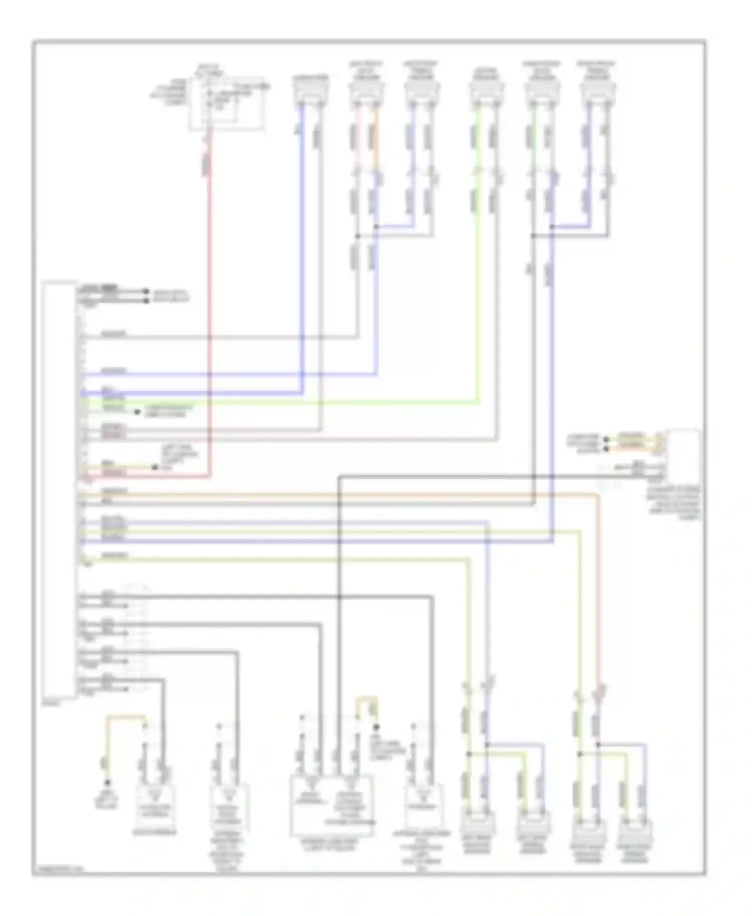 Wiring diagram blu/wht for Audi A6 C7 (2011-2014) (38 of 40)