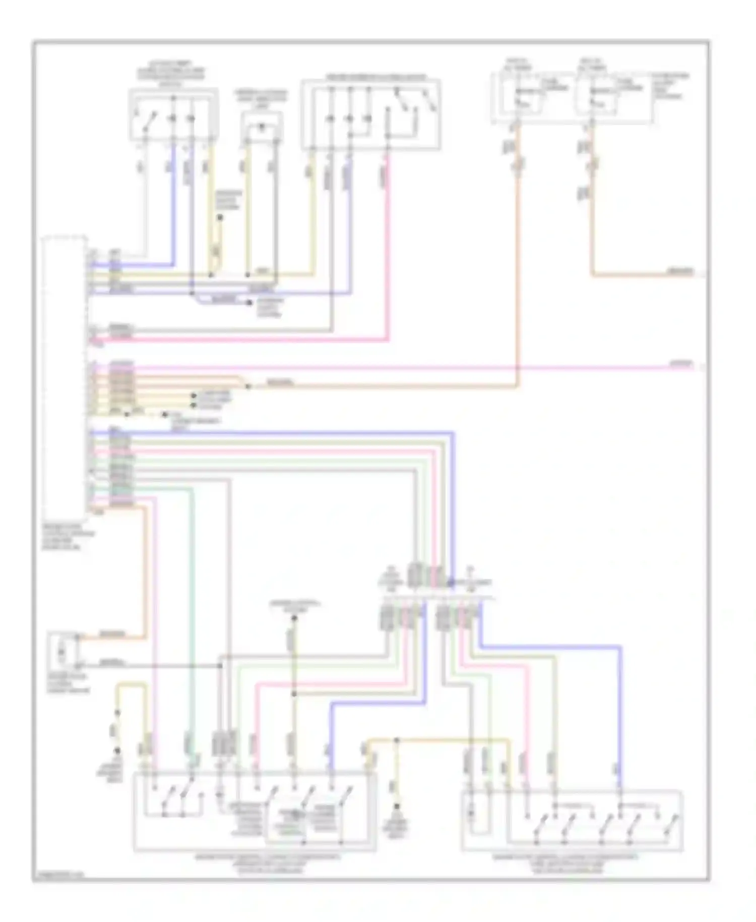Wiring diagram cruise control system for Audi A6 C7 (2011-2014) (1 of 3)