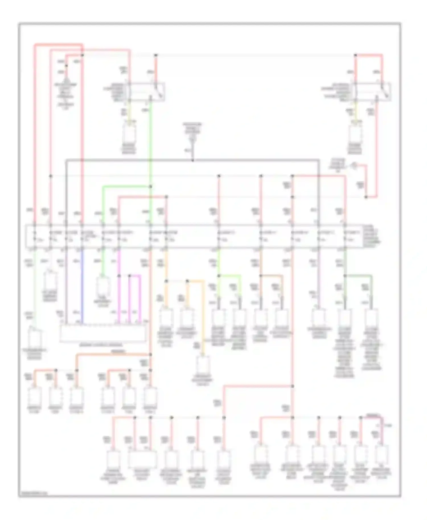 Wiring diagram engine component power supply relay for Audi A6 C7 (2011-2014) (1 of 4)