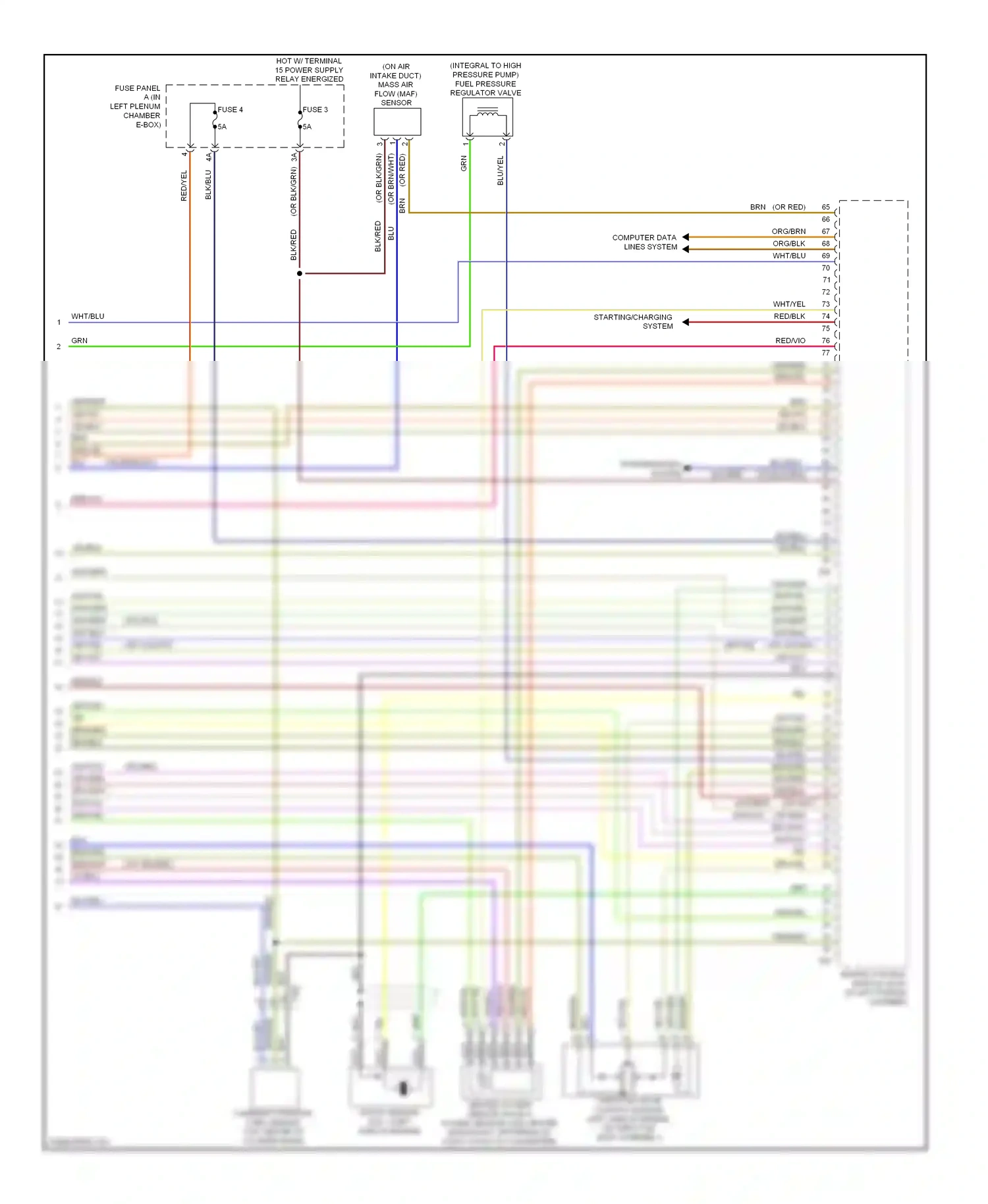 Audi A6 C7 (2011-2014) engine control module (ecm) (in left plenum chamber) wiring diagram  (7 of 11)