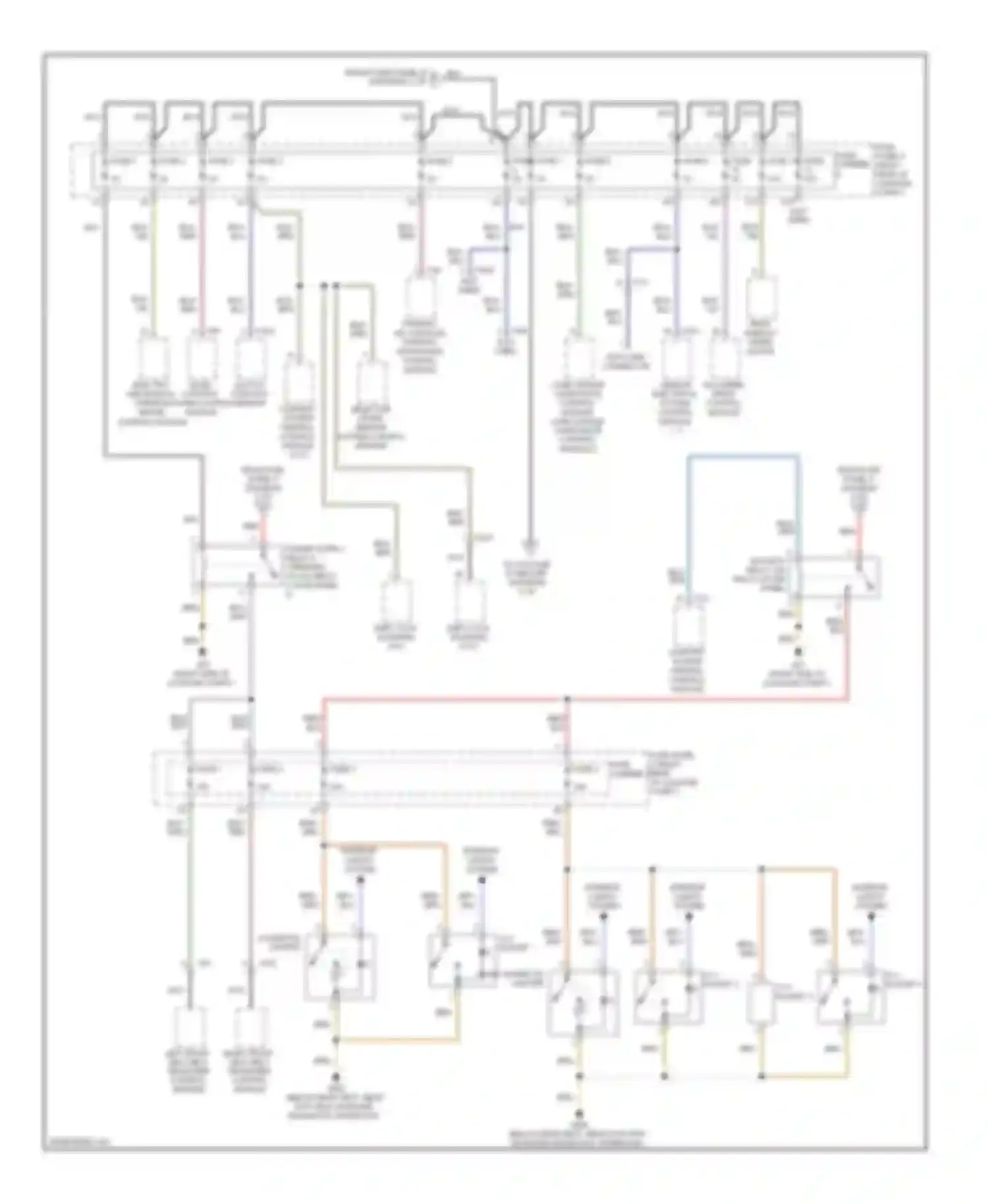 Wiring diagram right front seat belt tensioner control module for Audi A6 C7 (2011-2014)