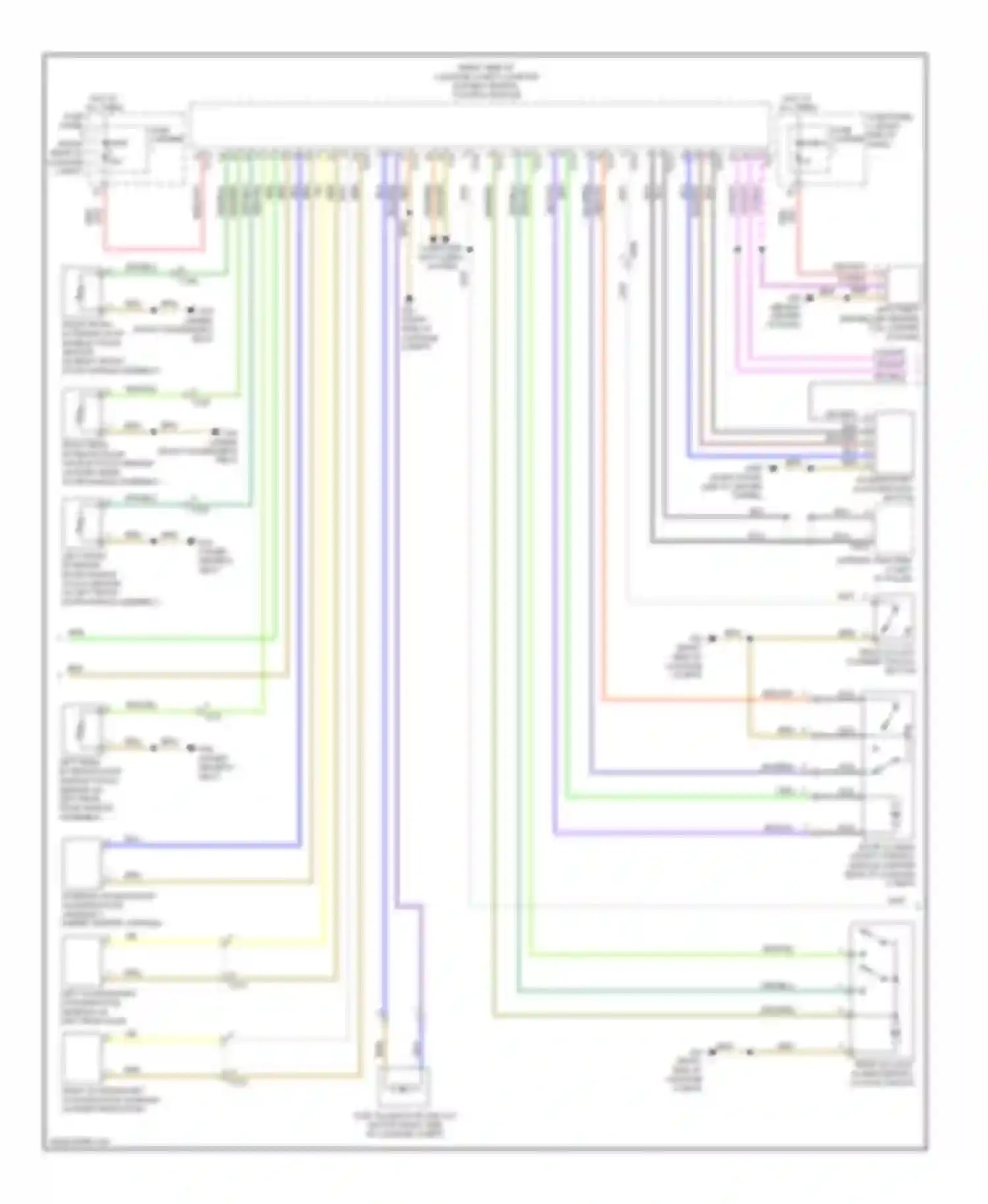 Wiring diagram fuse carrier for Audi A6 C7 (2011-2014) (4 of 7)