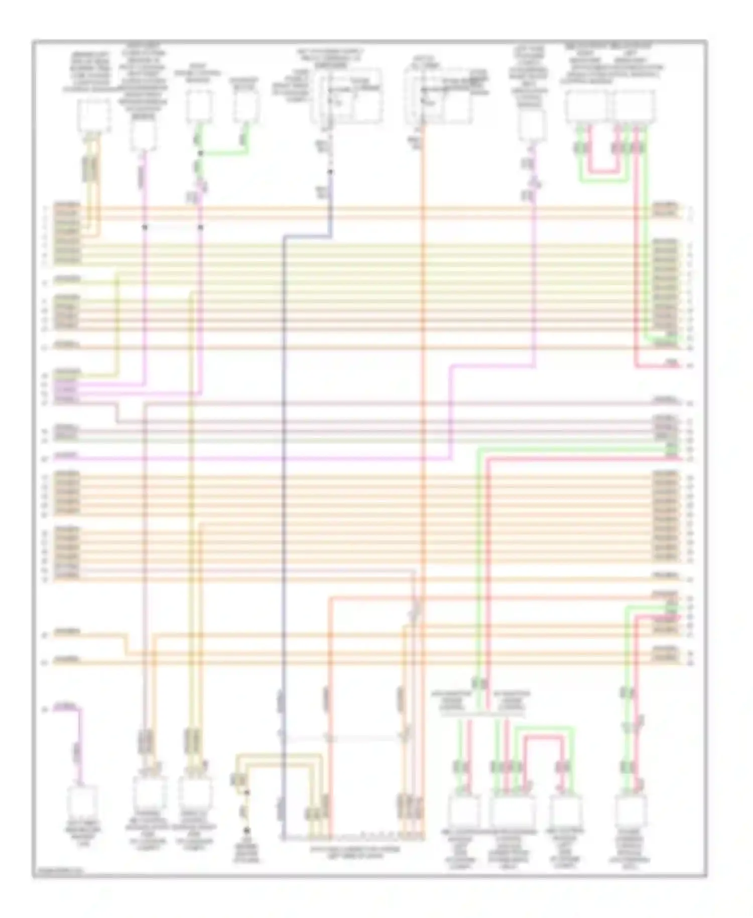 Wiring diagram fuse panel c for Audi A6 C7 (2011-2014) (1 of 1)