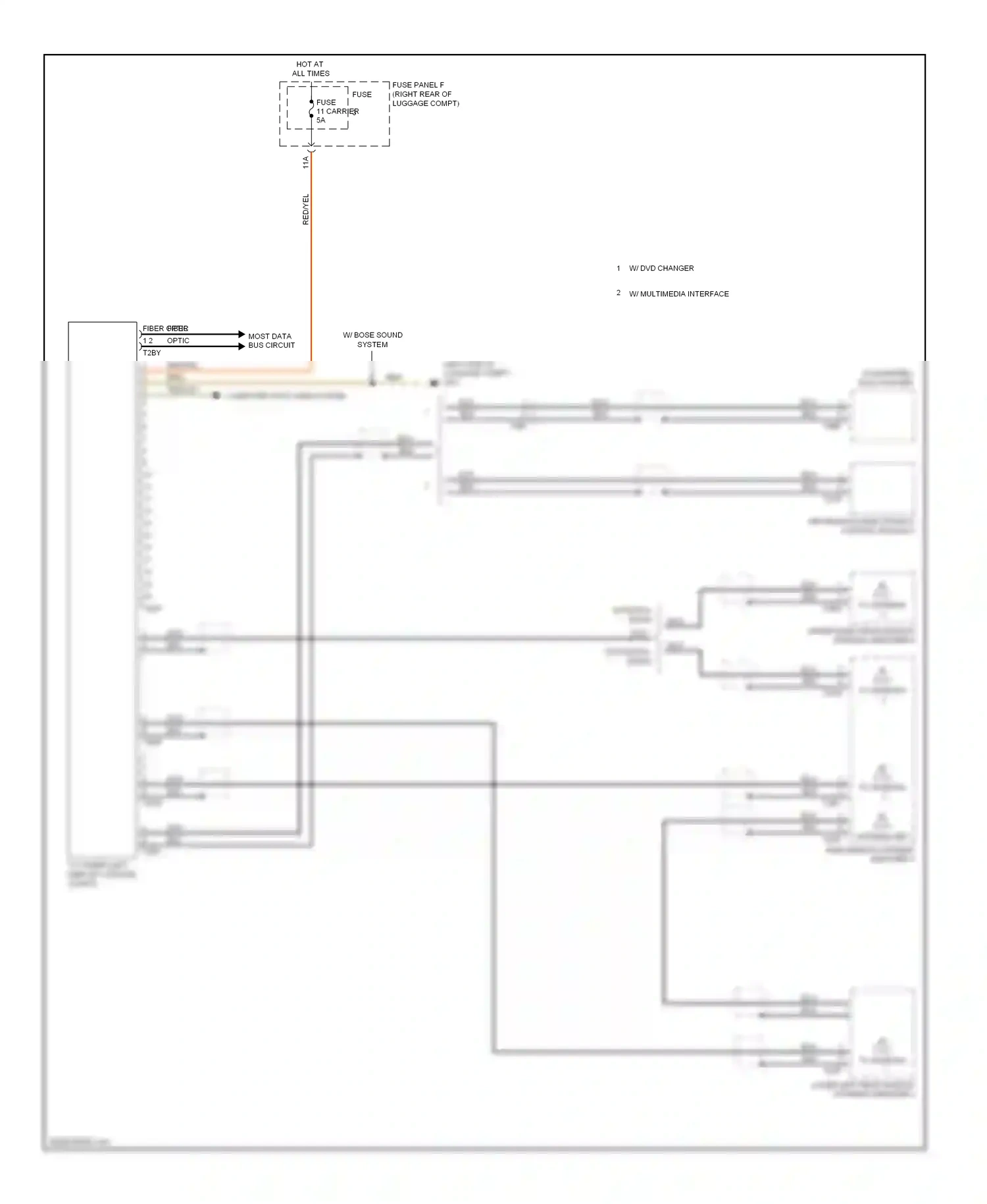 Audi A6 C7 (2011-2014) fuse wiring diagram  (30 of 33)