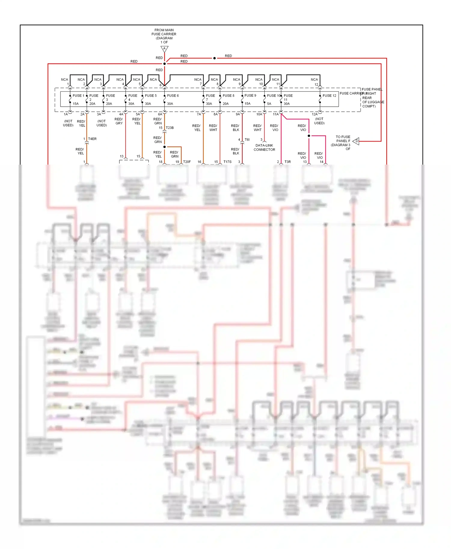Audi A6 C7 (2011-2014) fuse wiring diagram  (18 of 33)