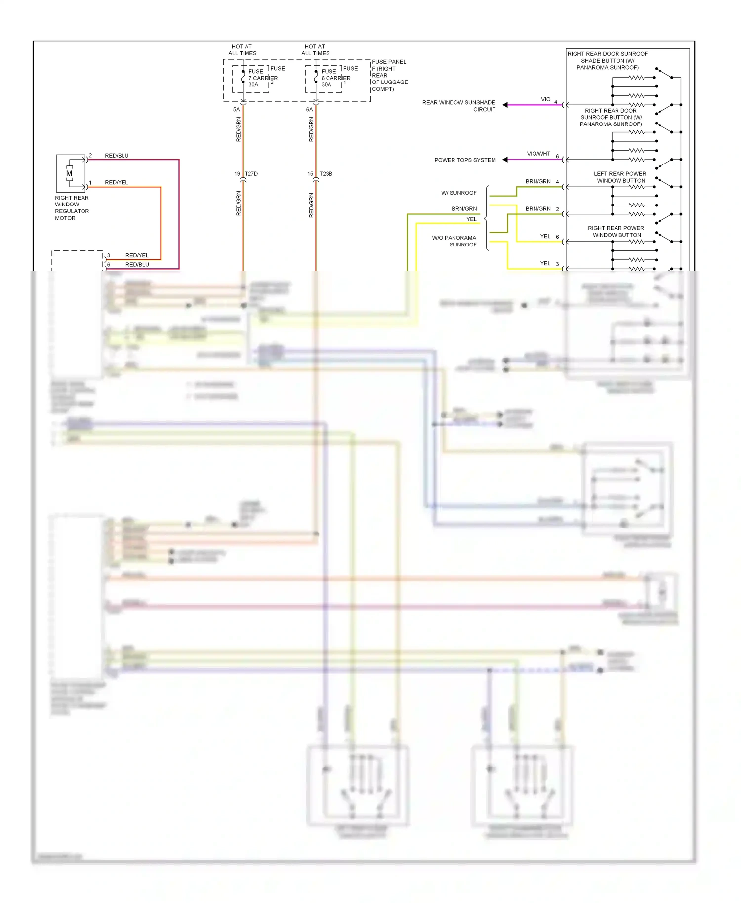 Audi A6 C7 (2011-2014) fuse wiring diagram  (26 of 33)
