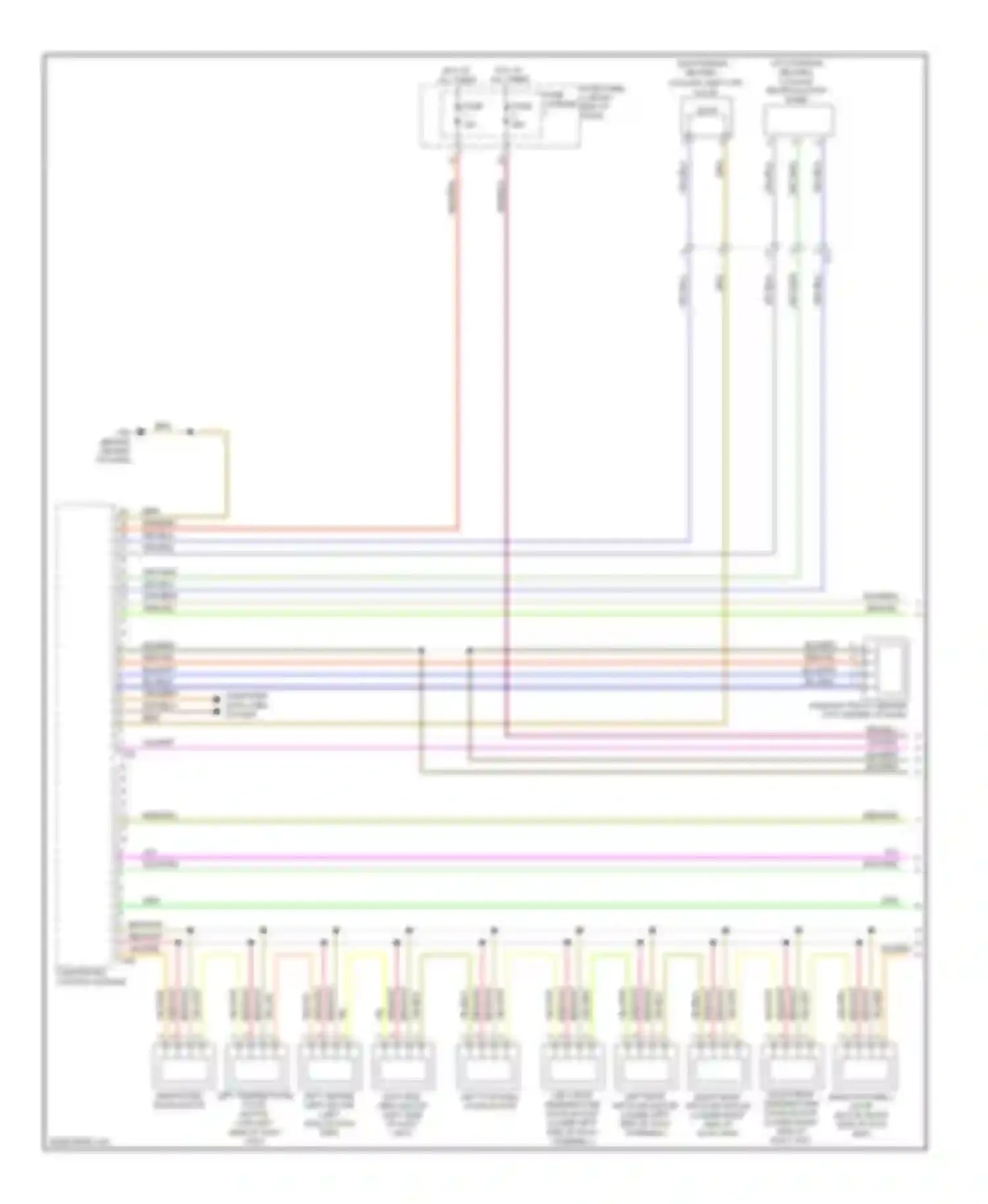 Wiring diagram computer data lines system for Audi A6 C7 (2011-2014)