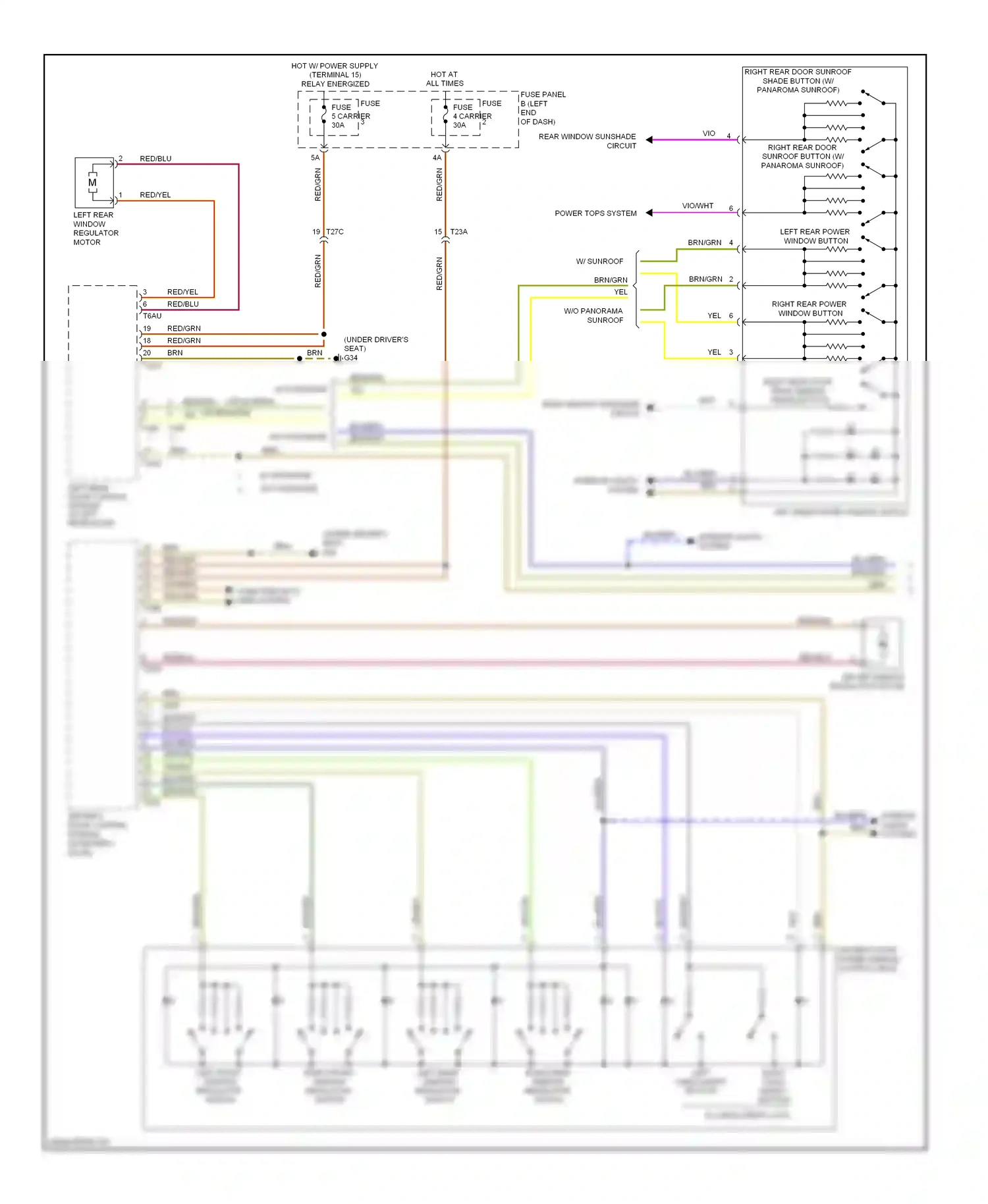 Audi A6 C7 (2011-2014) fuse wiring diagram  (20 of 33)