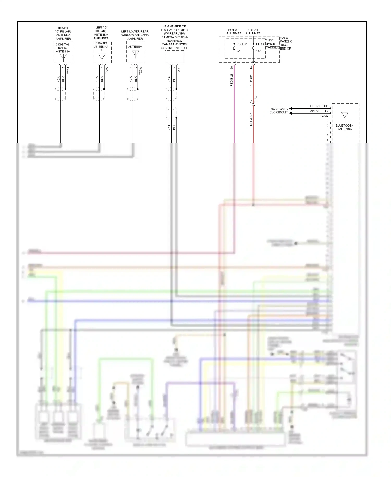 Audi A6 C7 (2011-2014) fuse wiring diagram  (27 of 33)