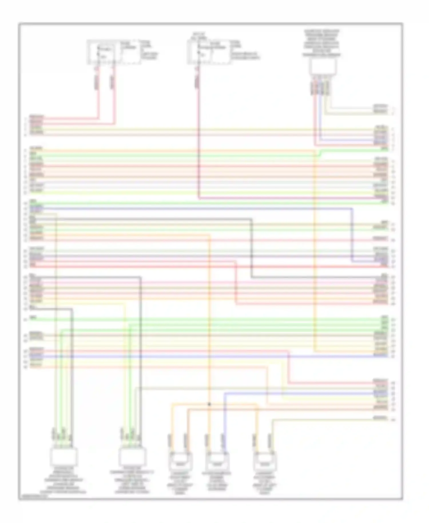 Wiring diagram fuse carrier for Audi A6 C7 (2011-2014)