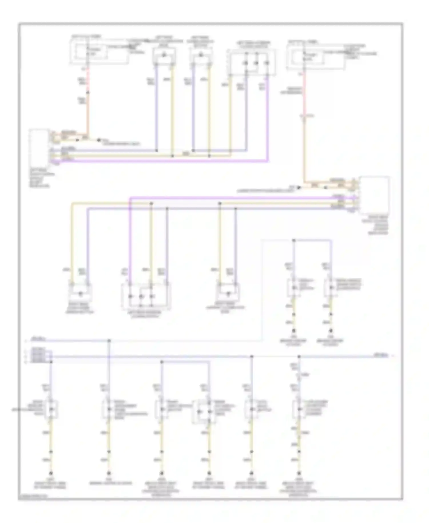 Wiring diagram fuse carrier 2 for Audi A6 C7 (2011-2014)