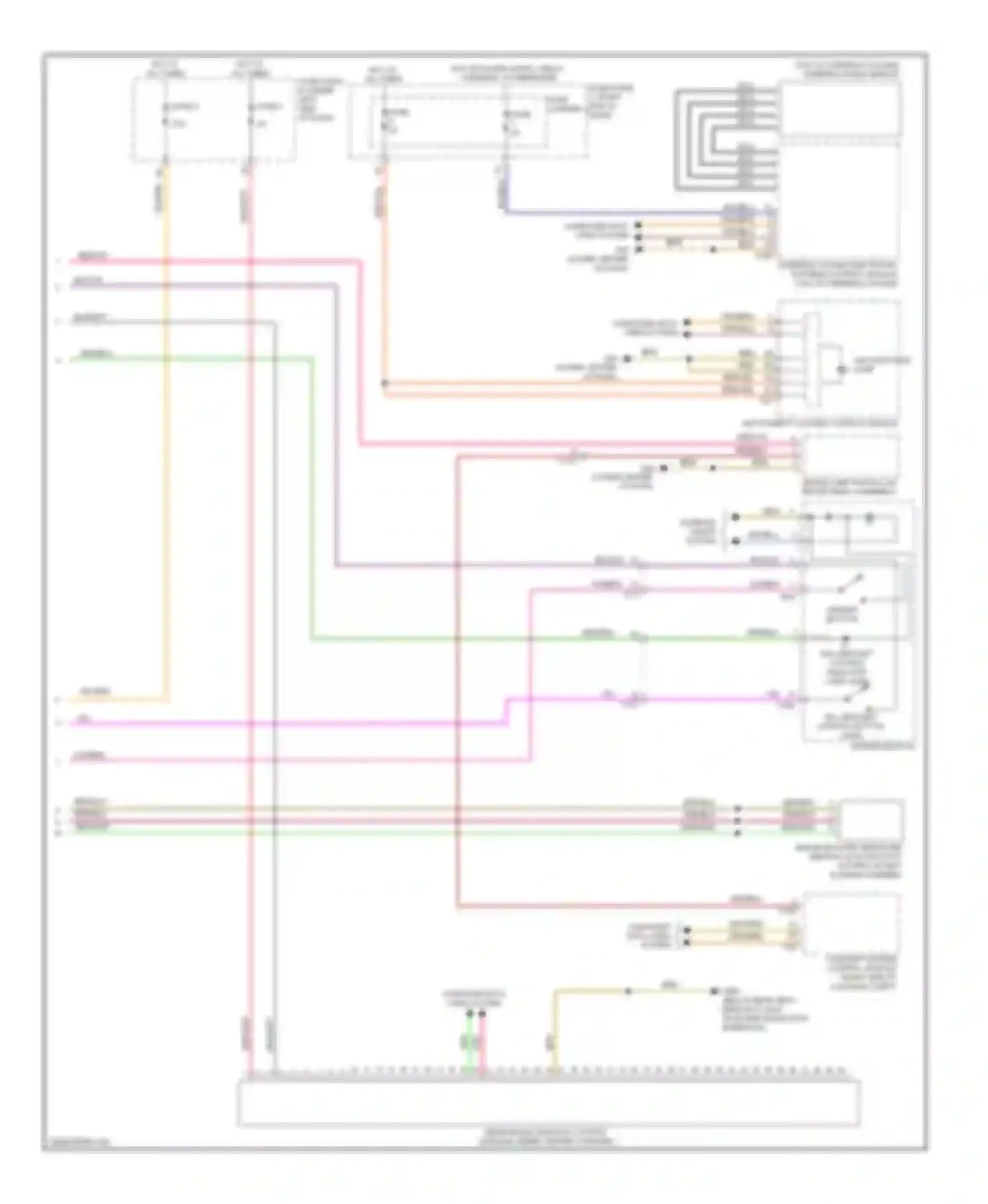 Wiring diagram blk/wht for Audi A6 C7 (2011-2014)