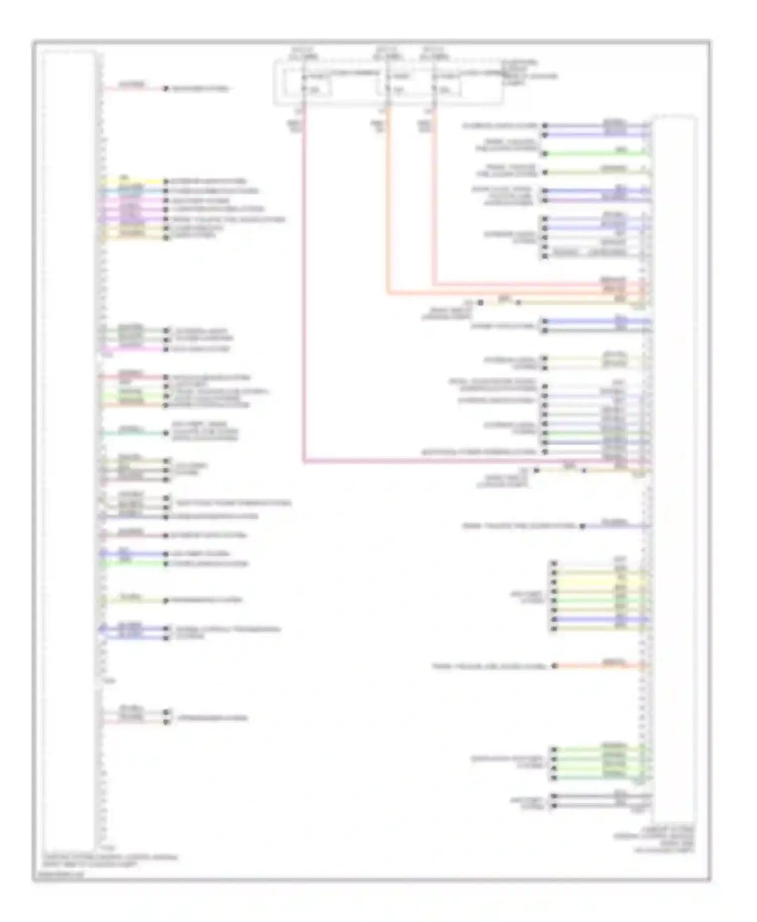 Wiring diagram anti-theft system power windows system for Audi A6 C7 (2011-2014)