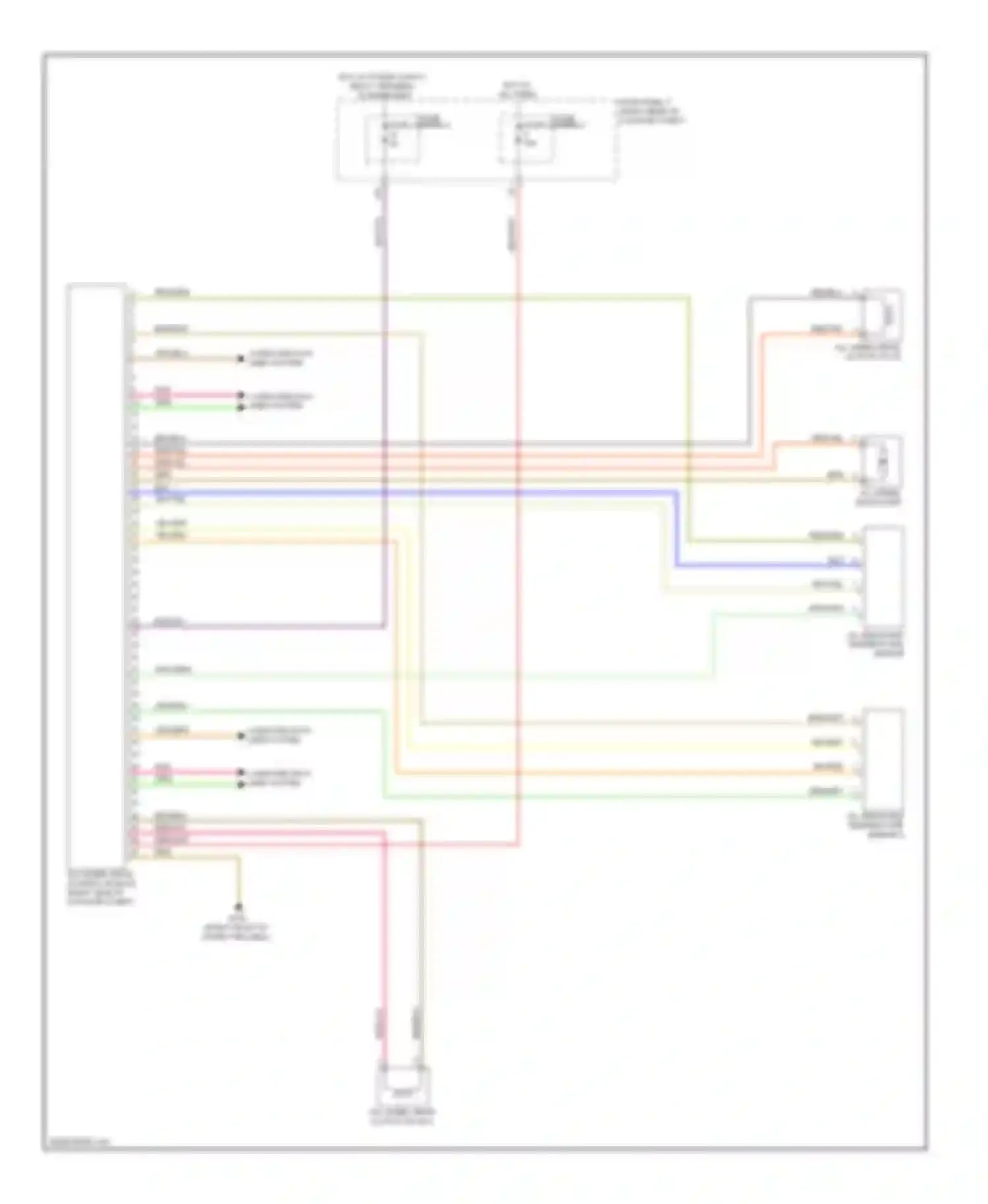 Wiring diagram fuse carrier 5 for Audi A6 C7 (2011-2014)