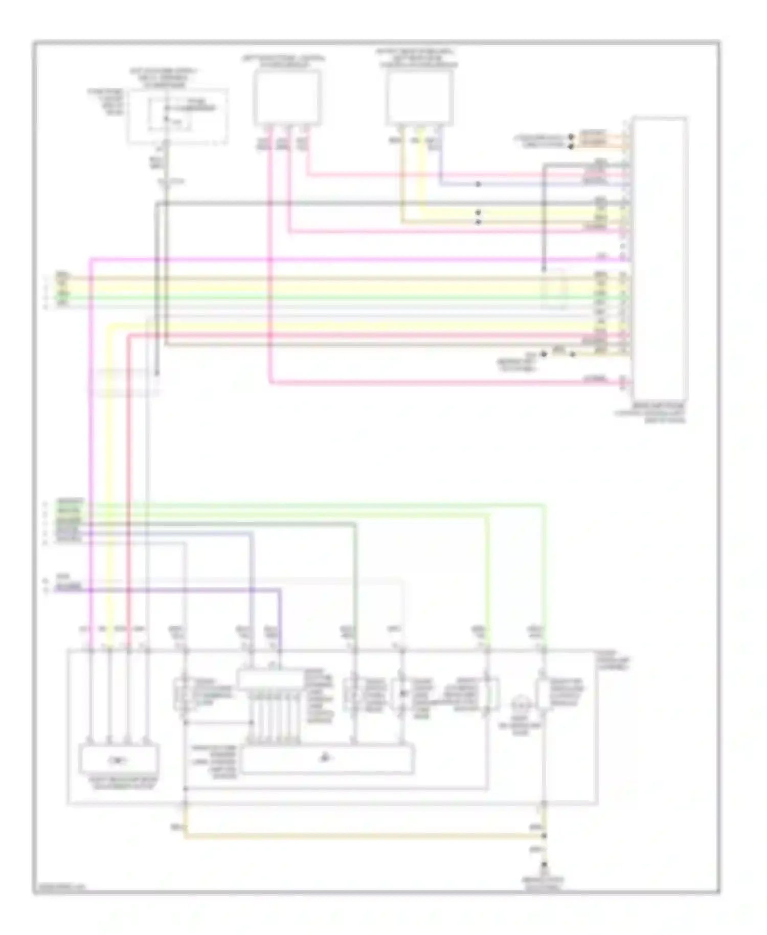 Wiring diagram right front turn signal bulb for Audi A6 C7 (2011-2014)