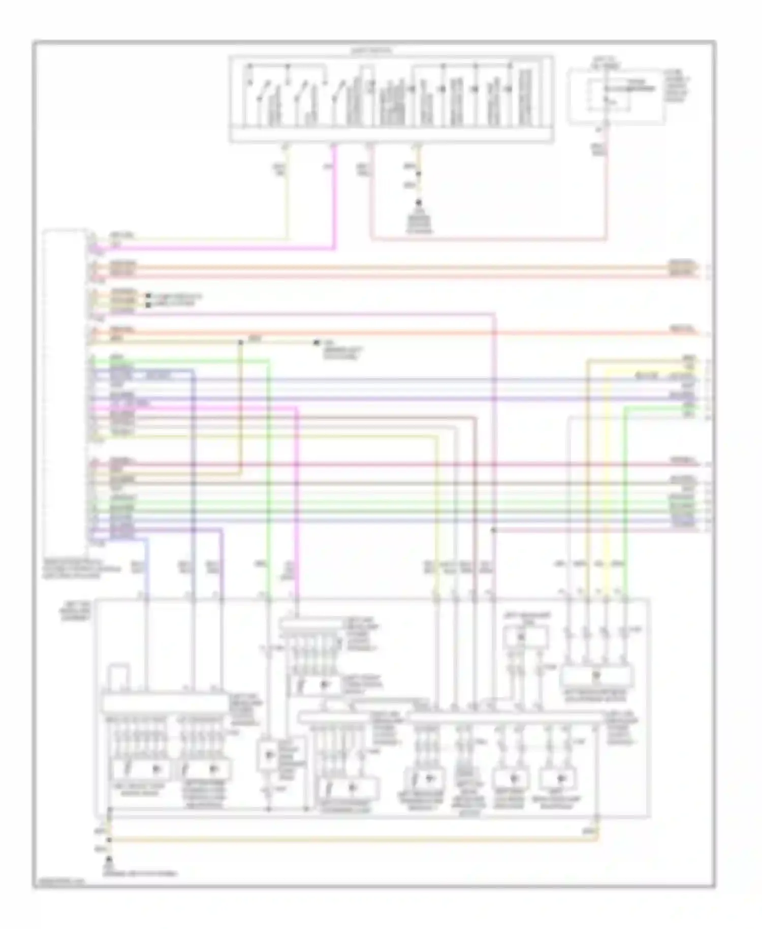 Wiring diagram indicator lamp for Audi A6 C7 (2011-2014) (1 of 2)