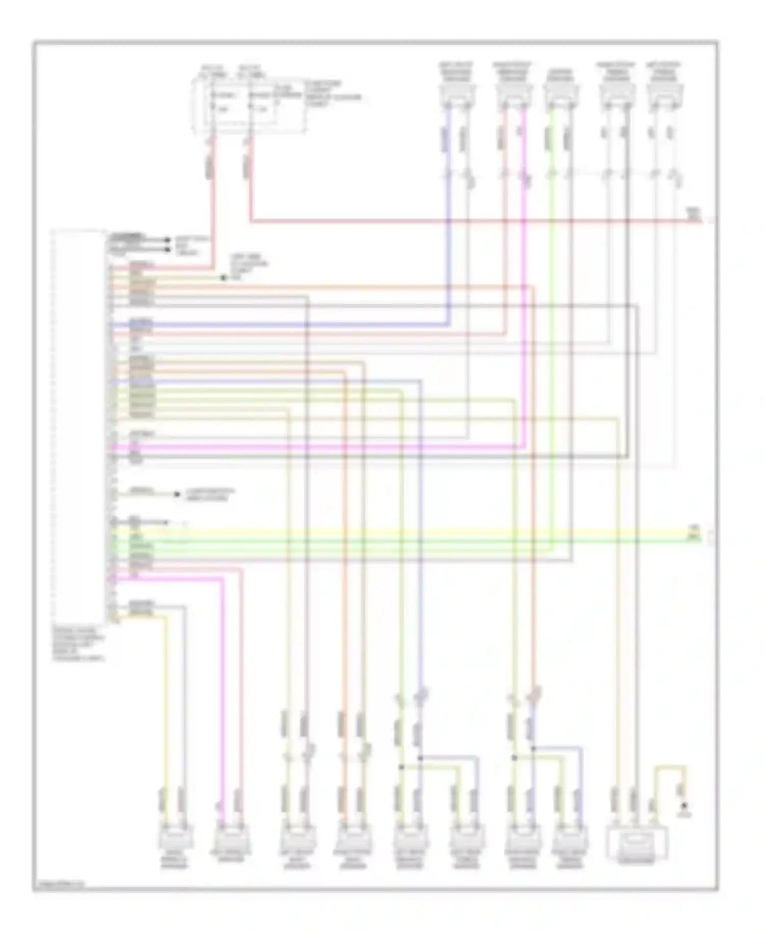 Wiring diagram right left effects effects speaker speaker for Audi A6 C7 (2011-2014)