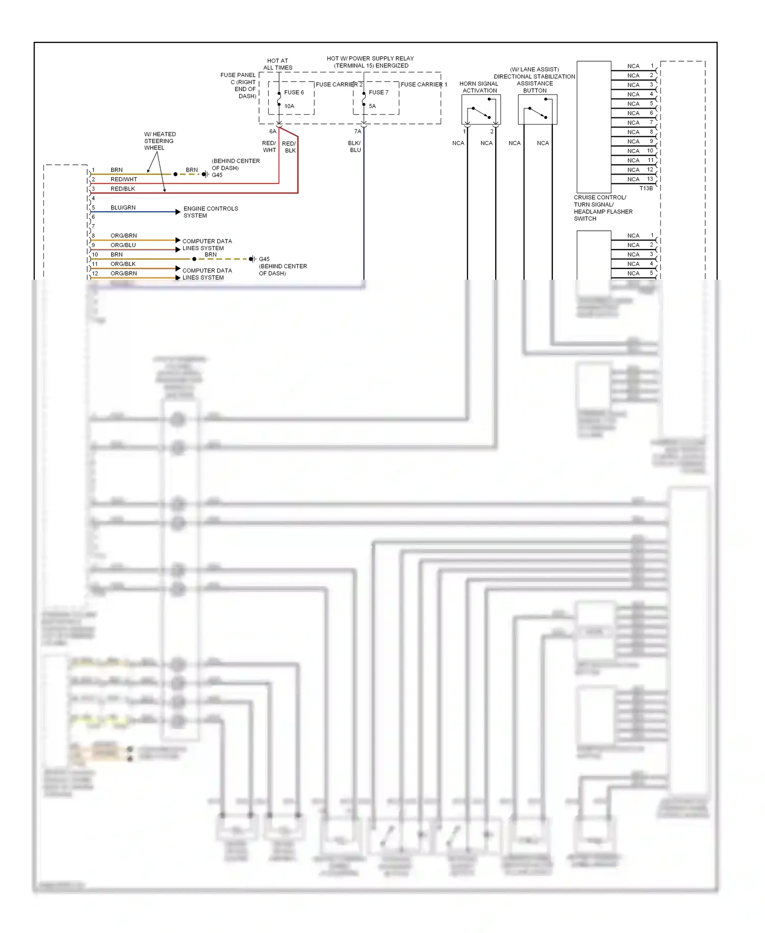 Audi A6 C7 (2011-2014) mode wiring diagram  (2 of 3)