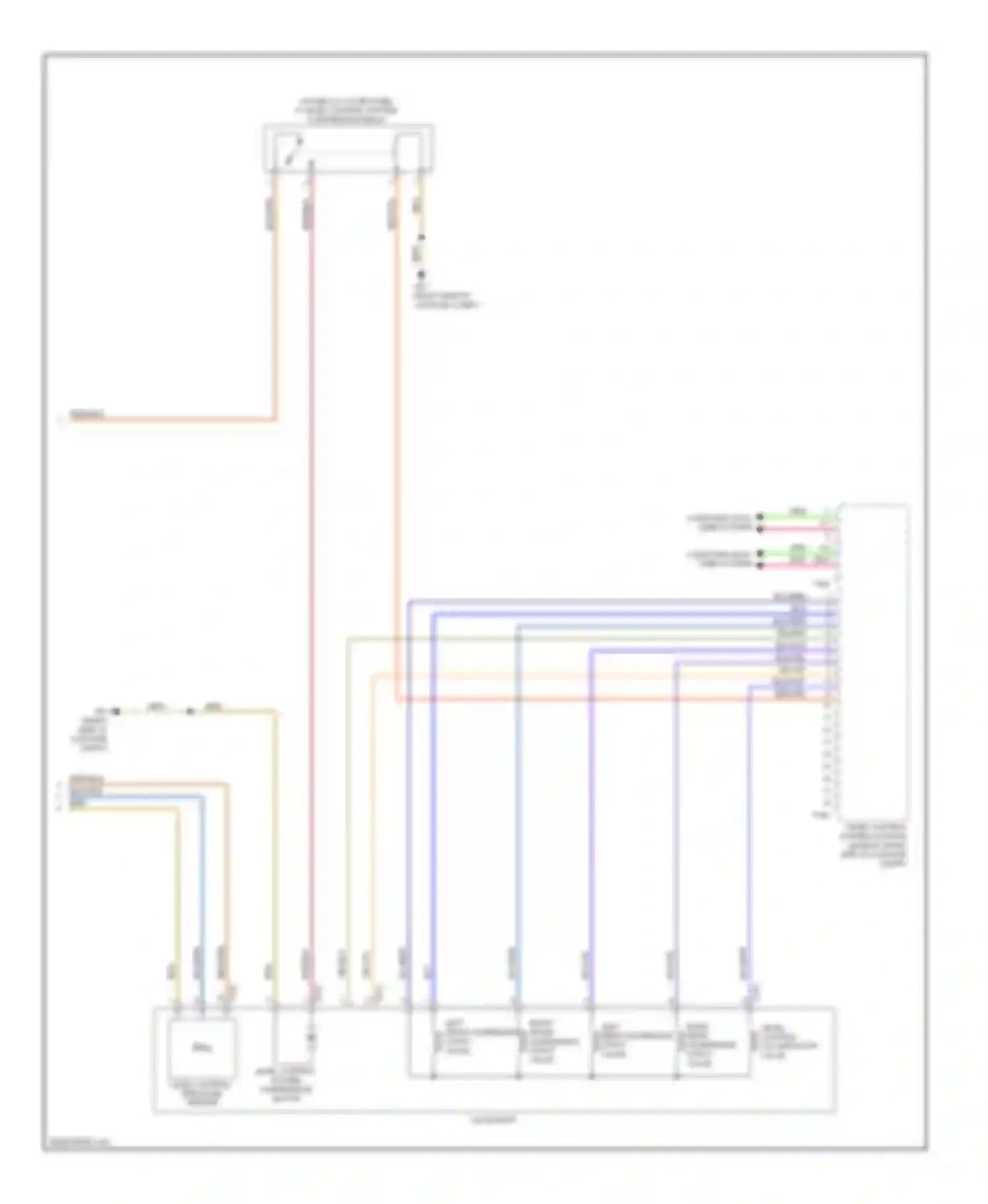 Wiring diagram level control system compressor motor for Audi A6 C7 (2011-2014)