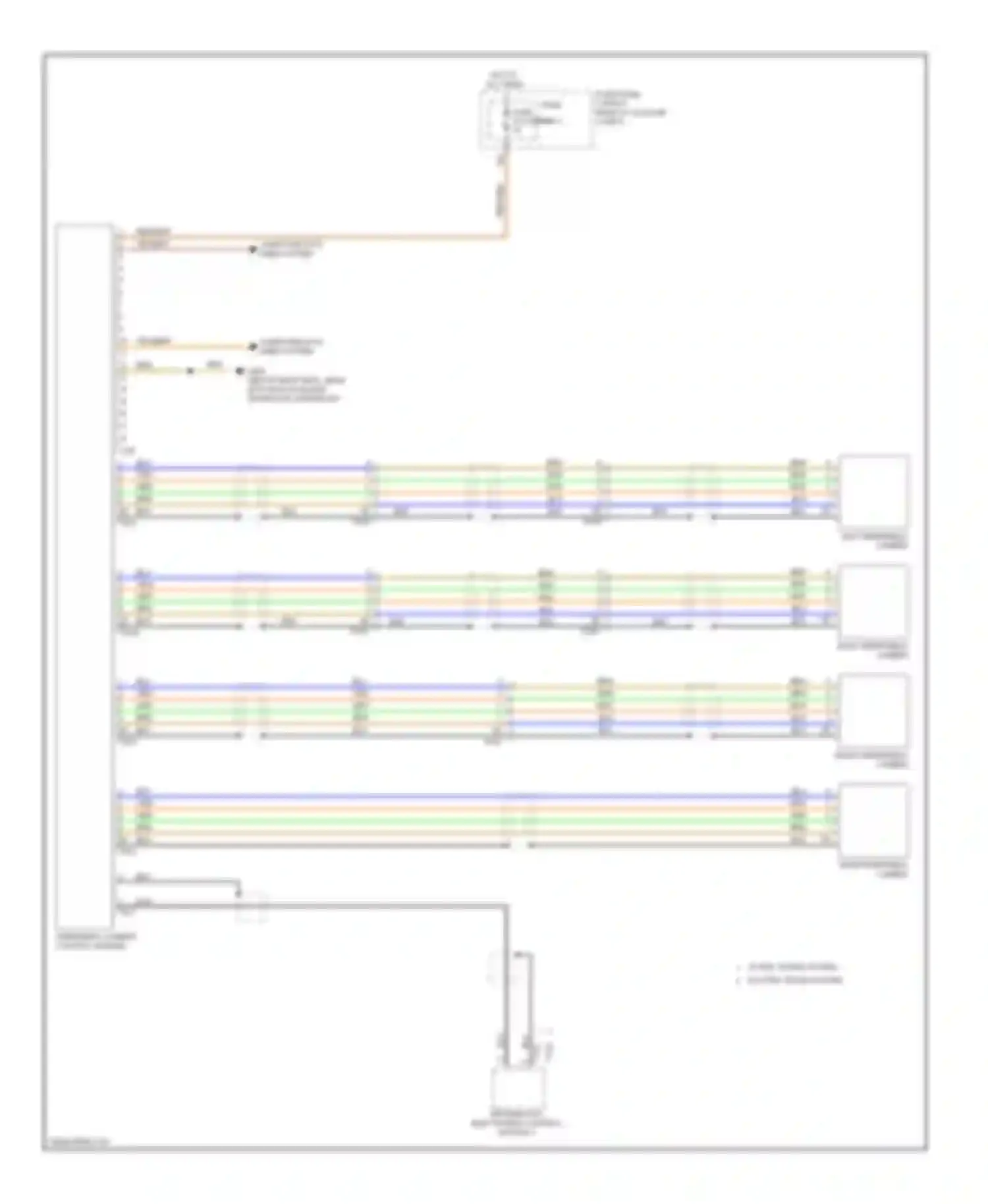 Wiring diagram peripheral camera control module for Audi A6 C7 (2011-2014) (1 of 1)